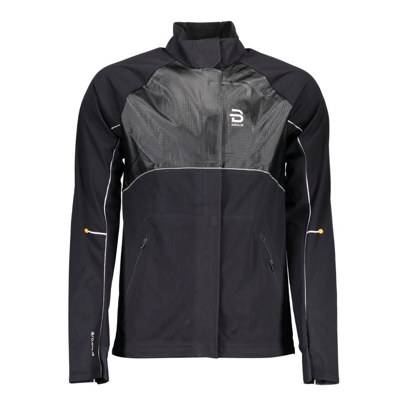 Black Polyester Men Jacket-Bjorn Daehlie-LabelTerrace.com