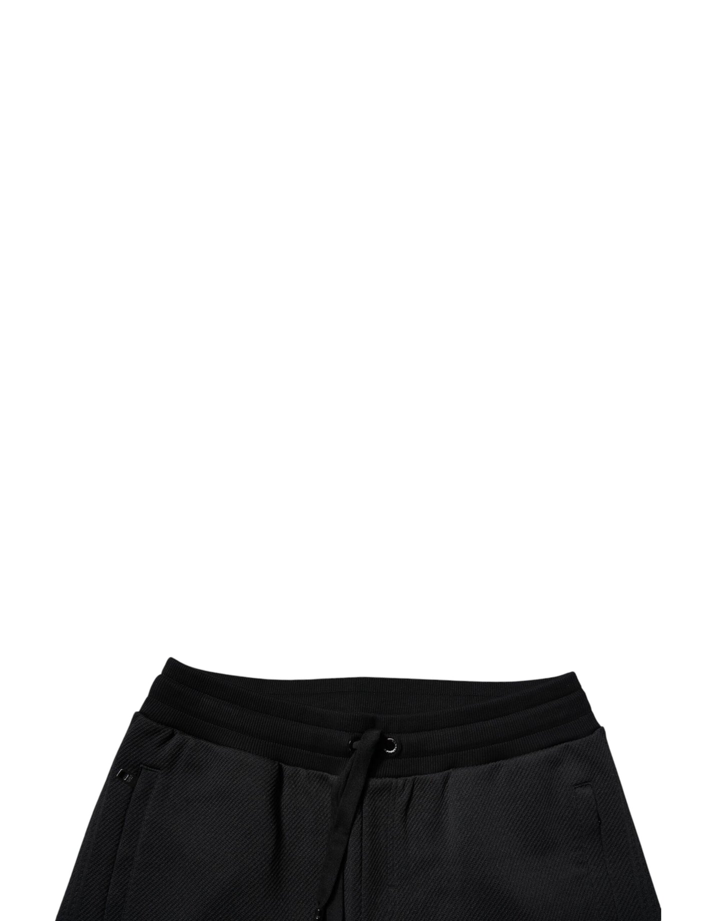 Black Polyester Men Jogger Sweatpants Pants-Dolce & Gabbana-LabelTerrace.com