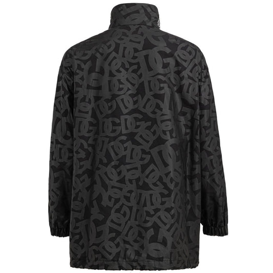 Black Polyester Jackets & Coat-Dolce & Gabbana-LabelTerrace.com