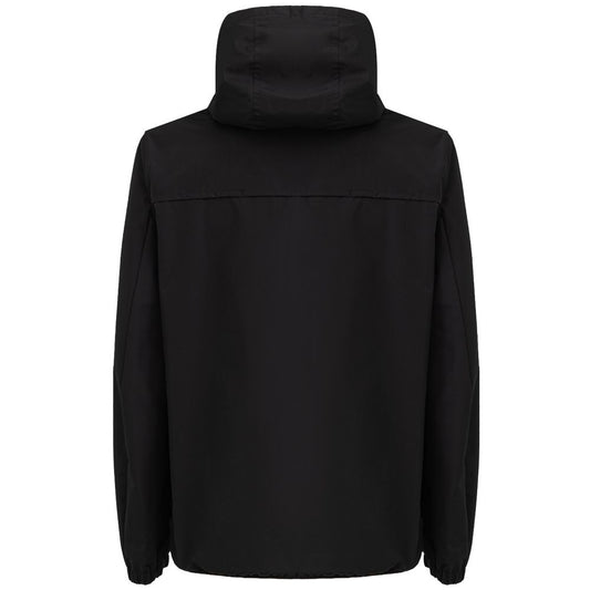 Black Polyester Jackets & Coat