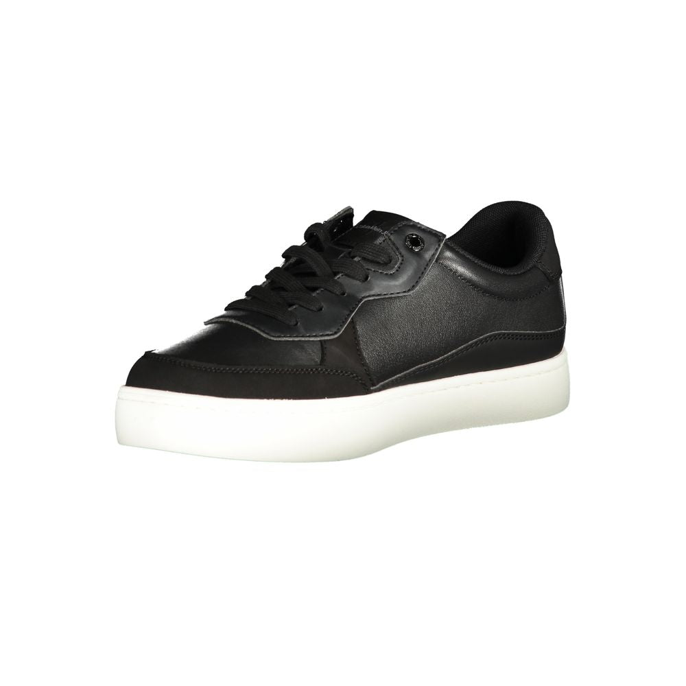 Black Polyester Sneaker