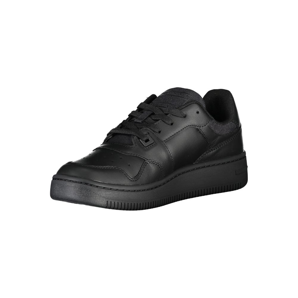 Black Polyester Sneaker-Tommy Hilfiger-LabelTerrace.com