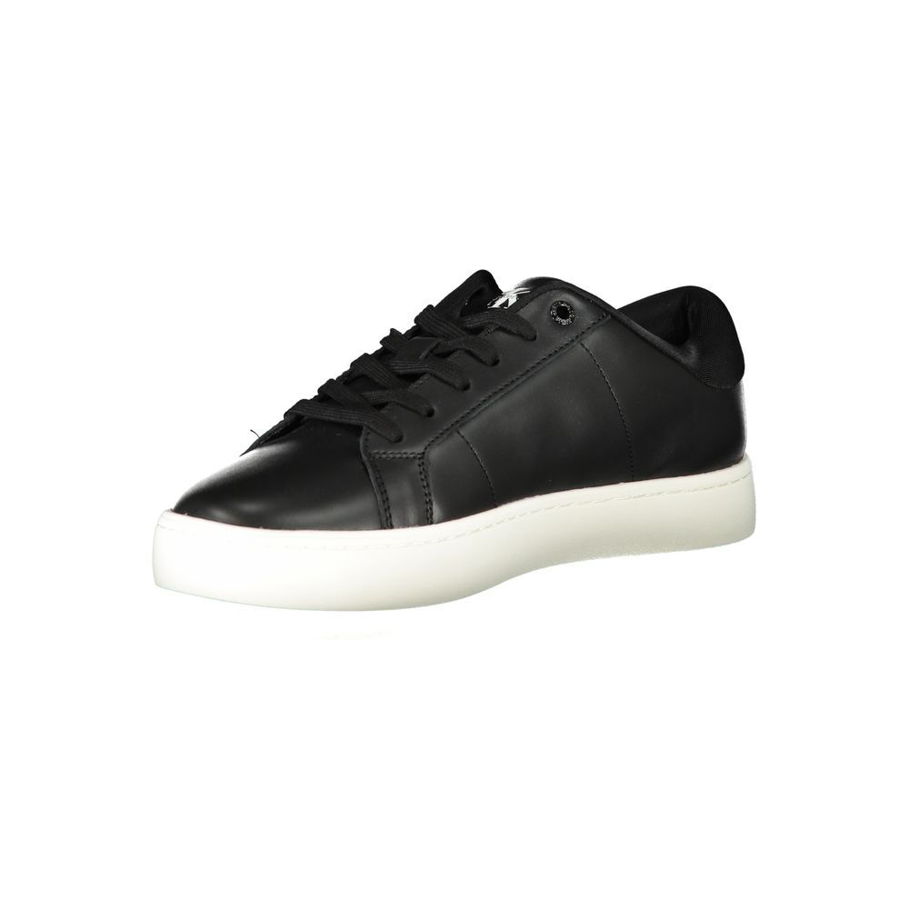 Black Polyester Sneaker