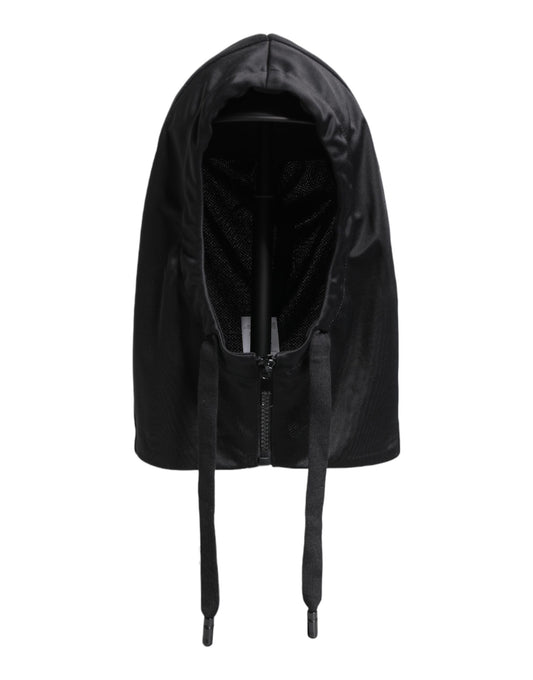 Black Polyester Whole Head Wrap Hat-Dolce & Gabbana-LabelTerrace.com