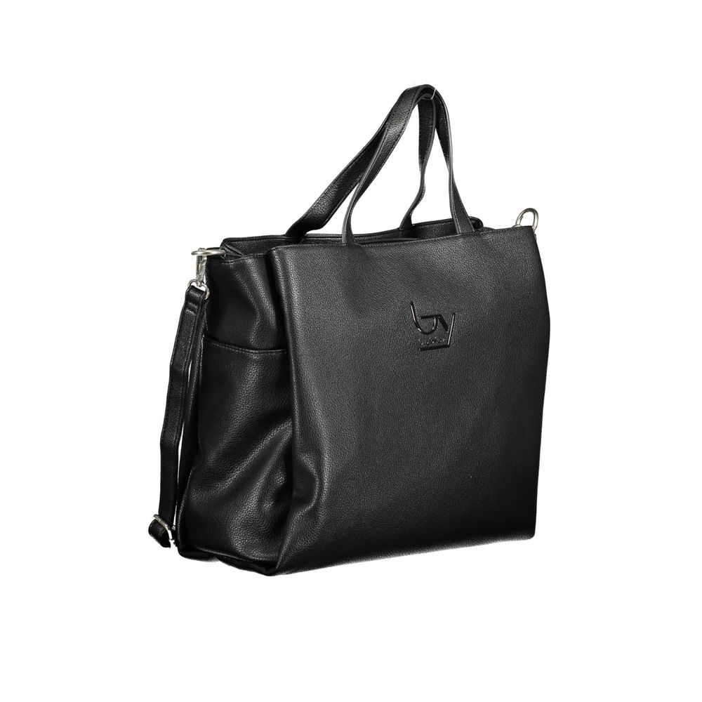 Black Polyethylene Handbag-BYBLOS-LabelTerrace.com