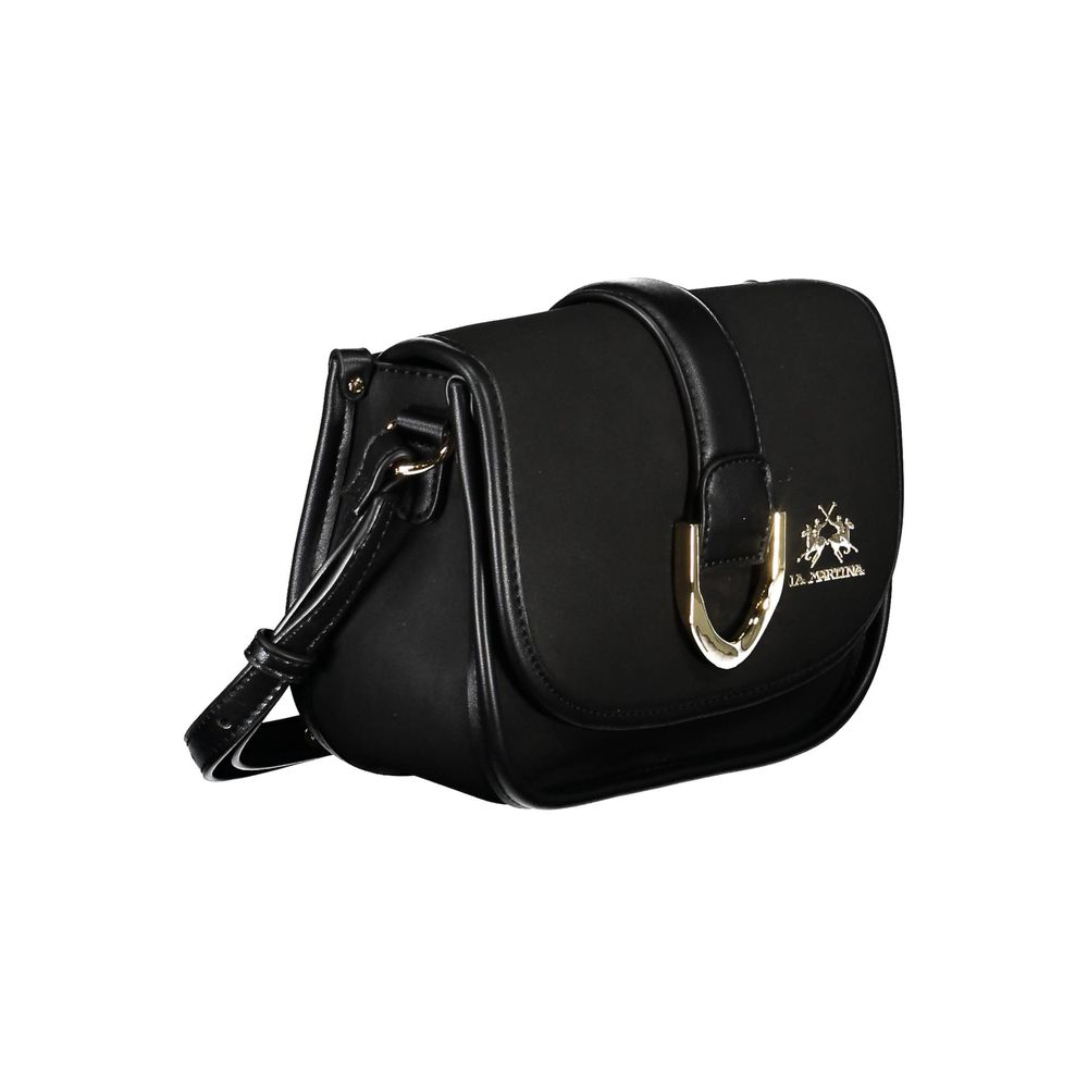 Black Polyethylene Handbag-La Martina-LabelTerrace.com