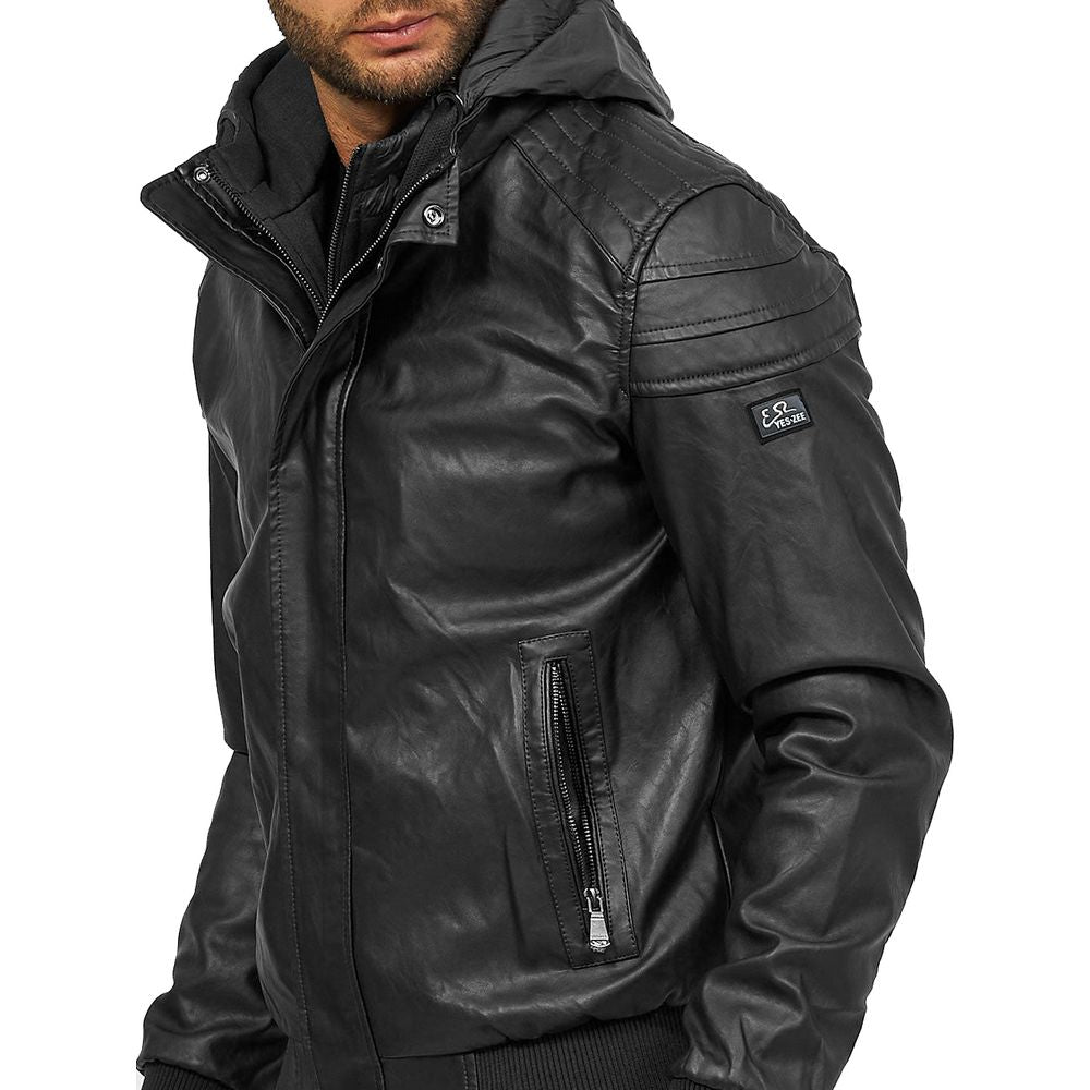 Black Polyethylene Men's Jacket