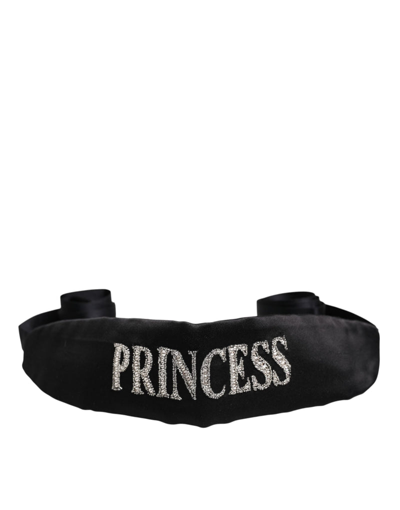 Black Princess Fantasy Braided Waist Belt-Dolce & Gabbana-LabelTerrace.com