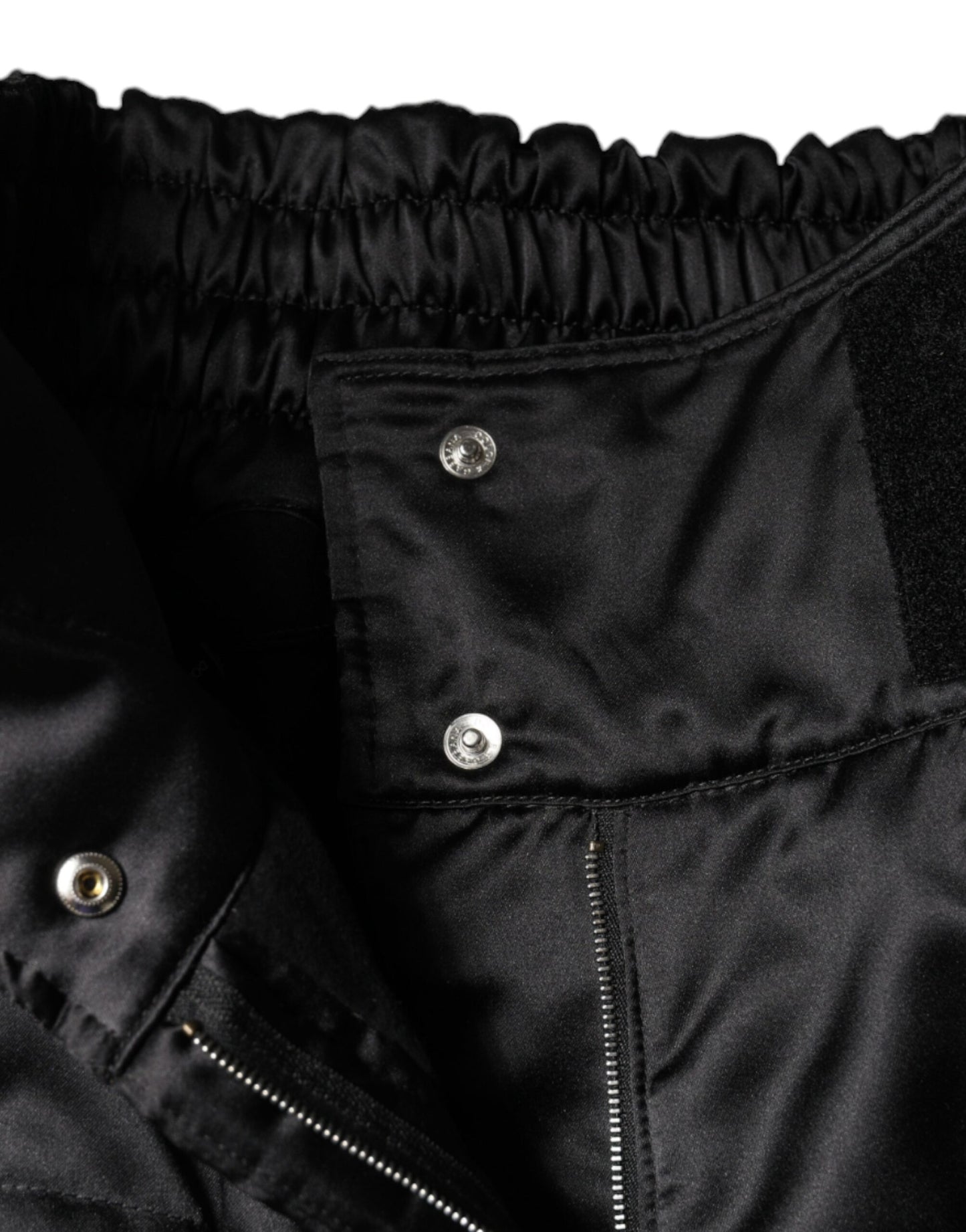 Black Quilted High Waist Women Boot Cut Pants-Dolce & Gabbana-LabelTerrace.com