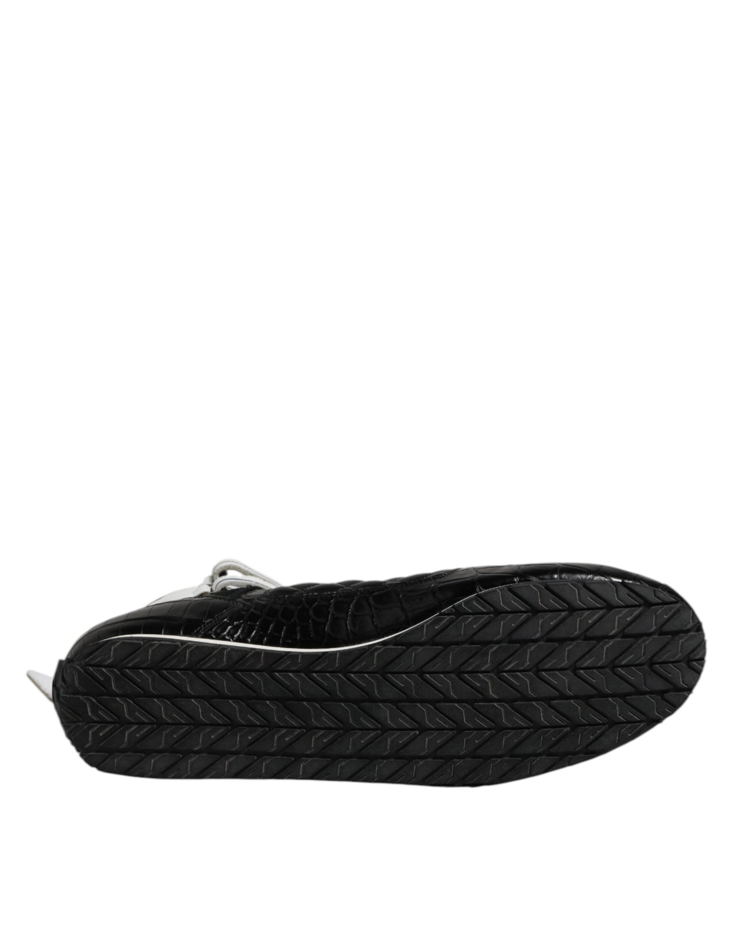 Black Quilted Leather Lace Up Sneakers Shoes-Dolce & Gabbana-LabelTerrace.com