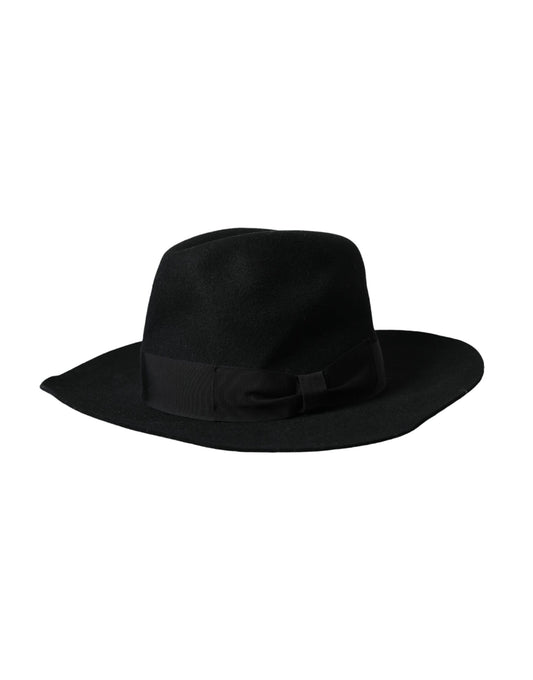Black Rabbit Fedora Trilby Women Hat-Dolce & Gabbana-LabelTerrace.com