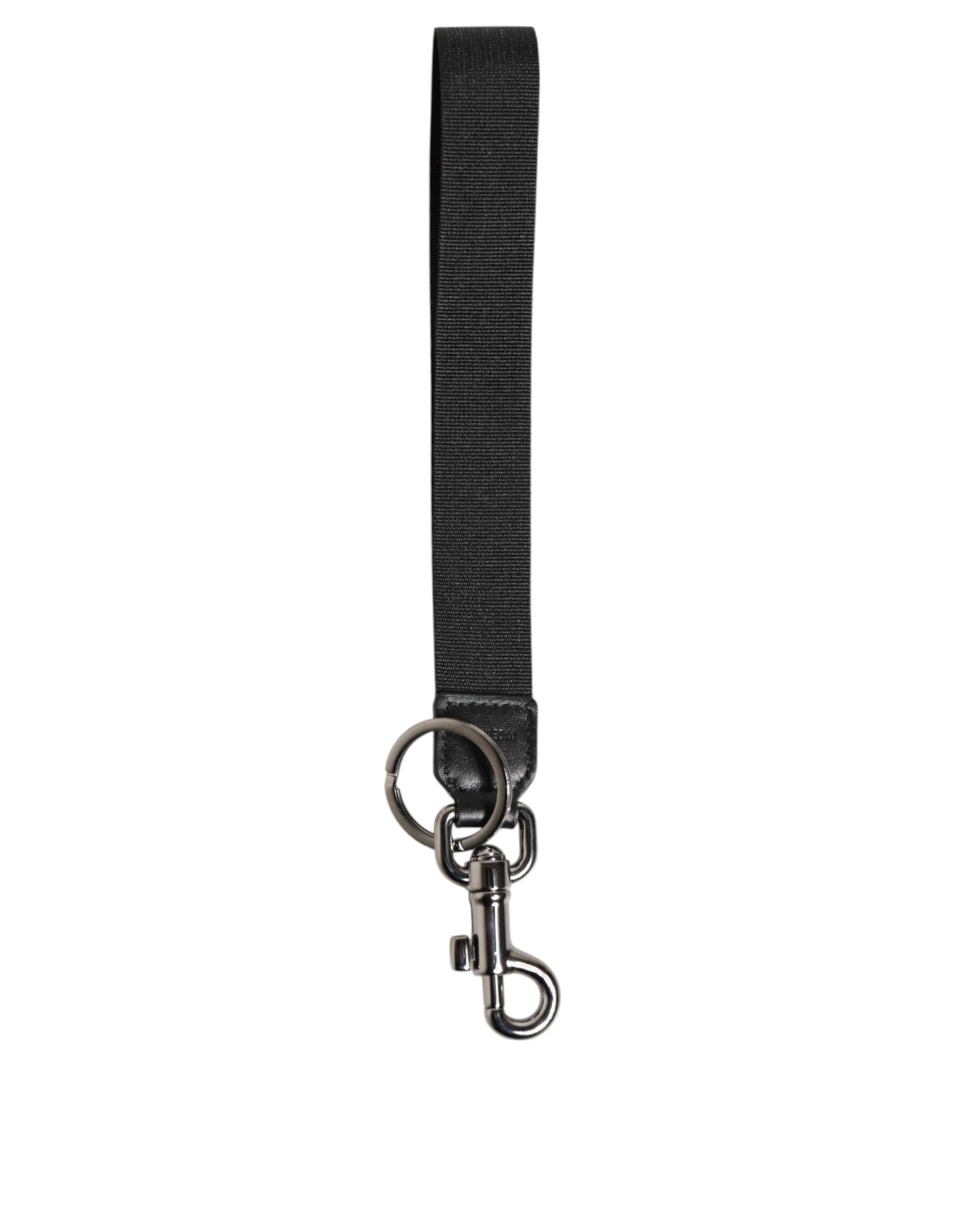 Black Red DG Logo Polyester Silver Men Keychain Keyring-Dolce & Gabbana-LabelTerrace.com