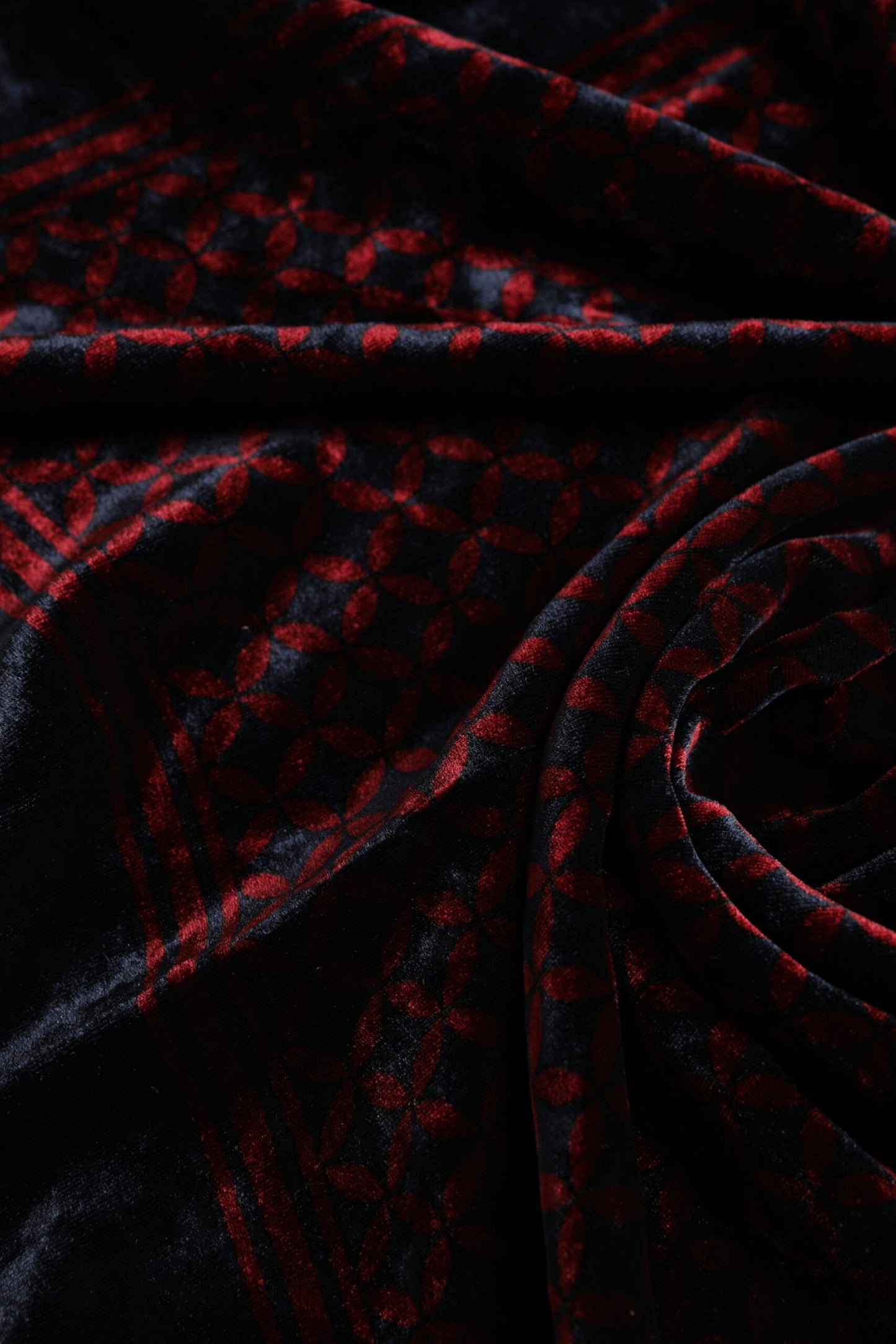 Black Red Viscose Square Men Foulard Scarf-Dolce & Gabbana-LabelTerrace.com