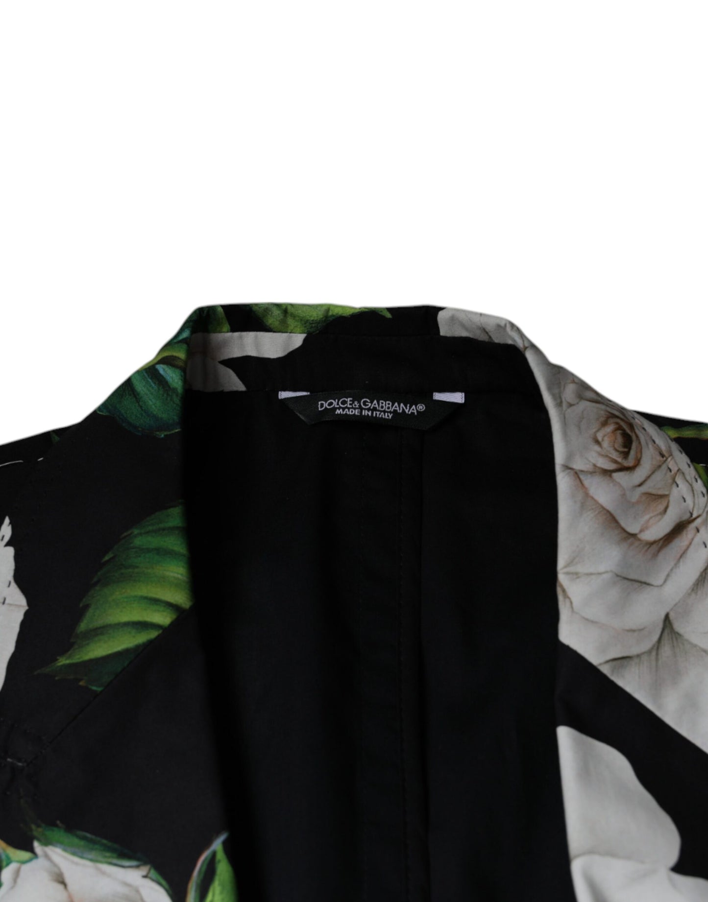 Black Rose Cotton Men Formal 2 Piece Suit-Dolce & Gabbana-LabelTerrace.com