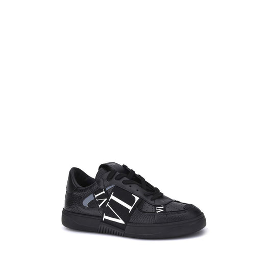 Black Rubber Low Top Sneakers