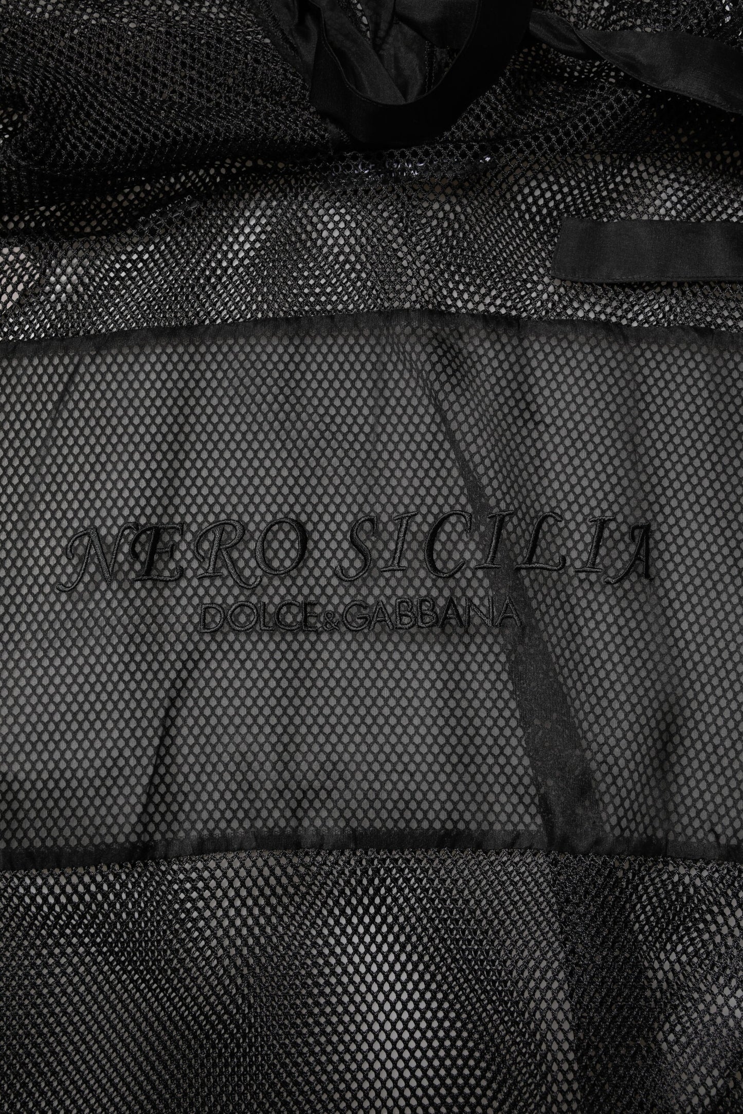 Black See Through Hooded Pullover Sweater-Dolce & Gabbana-LabelTerrace.com