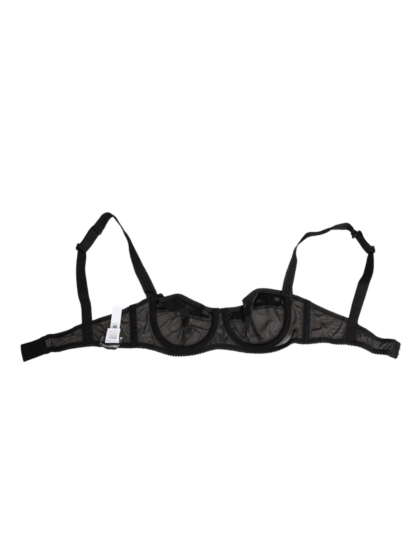 Black Sheer Mesh Underwire Bra Underwear