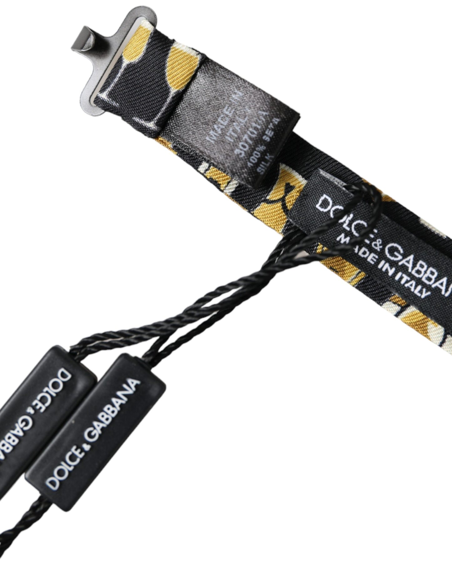 Black Silk Cocktail Adjustable Neck Men Bow Tie-Dolce & Gabbana-LabelTerrace.com