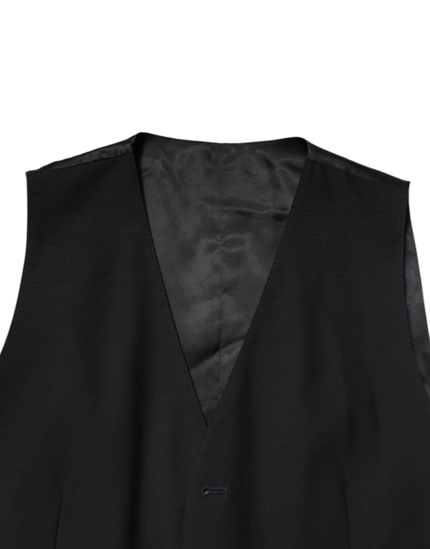 Black Single Breasted Formal 3 Piece Suit-Dolce & Gabbana-LabelTerrace.com