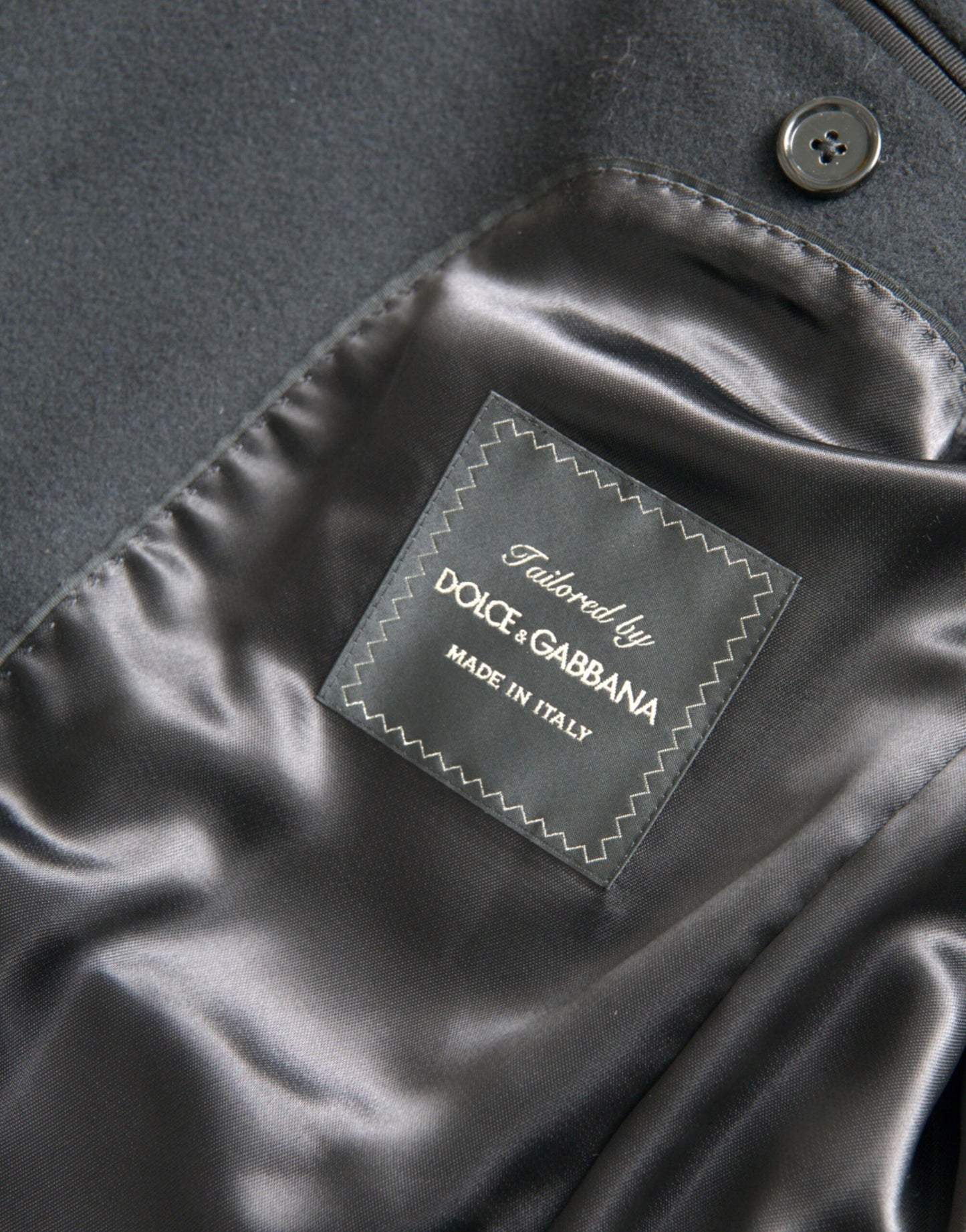 Black Single Breasted Trench Coat Jacket-Dolce & Gabbana-LabelTerrace.com