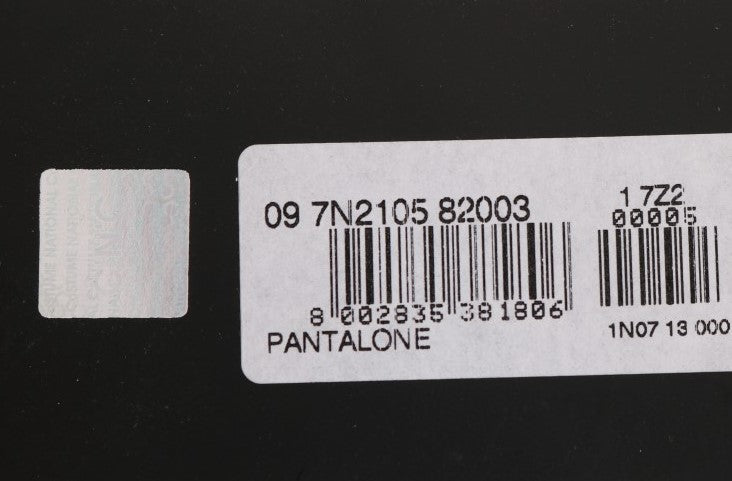 Black Slim Fit Cotton Stretch Pants-Costume National-LabelTerrace.com