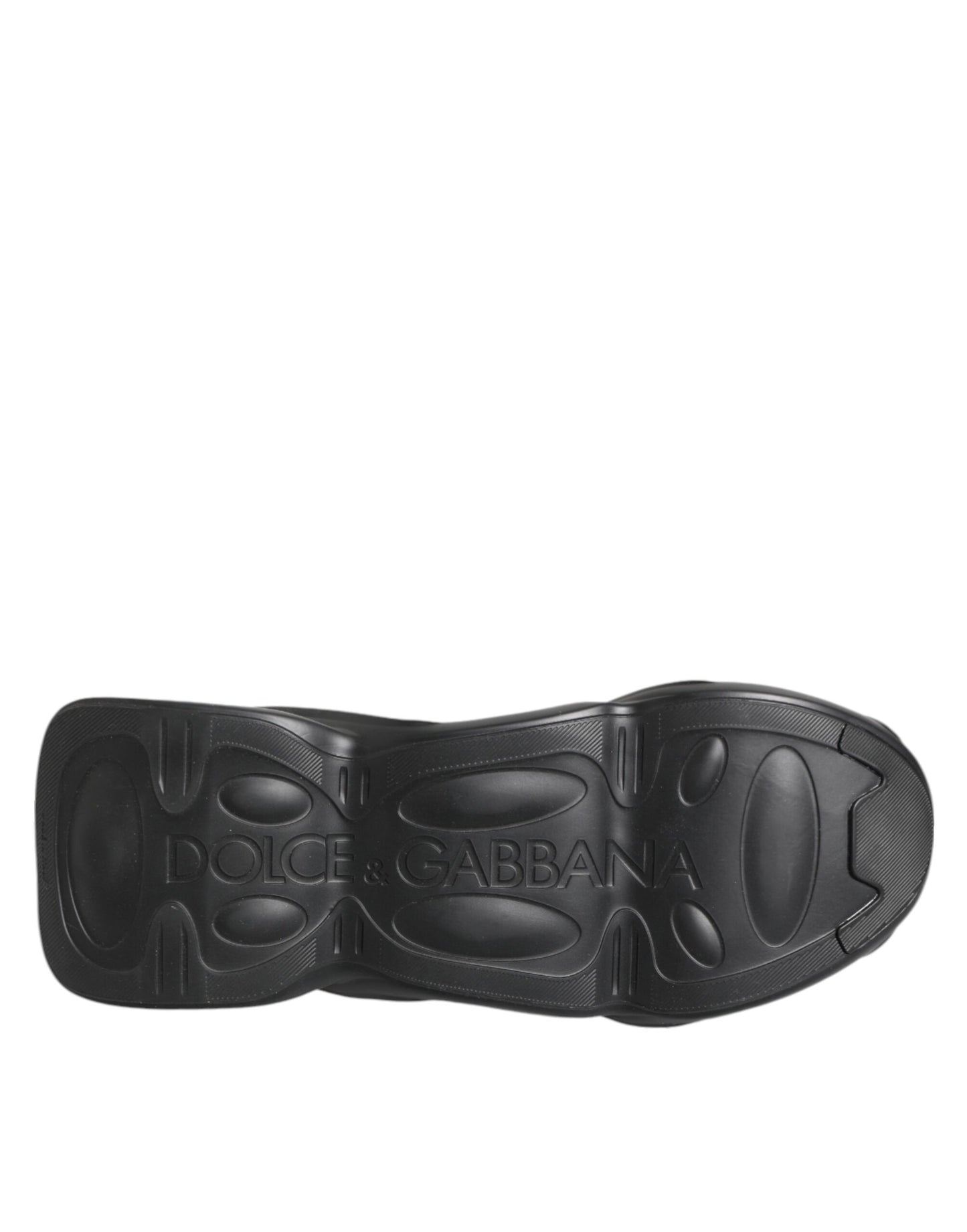 Black Slip On Wave Low Top Men Sneaker Shoes-Dolce & Gabbana-LabelTerrace.com