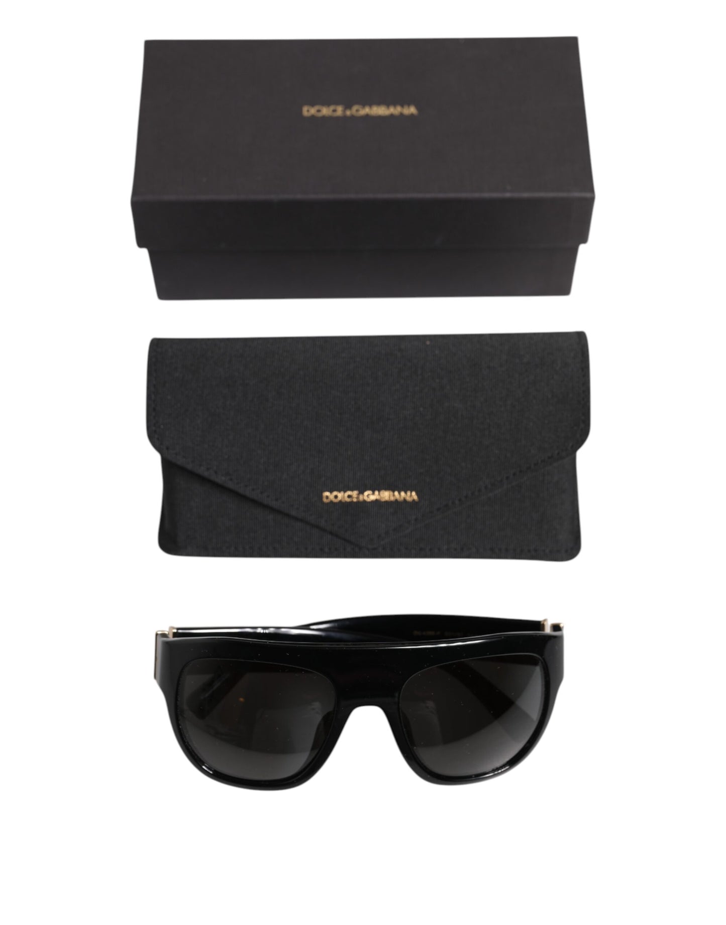 Black Square Acetate Frame DG4398-F Eyewear Sunglasses-Dolce & Gabbana-LabelTerrace.com