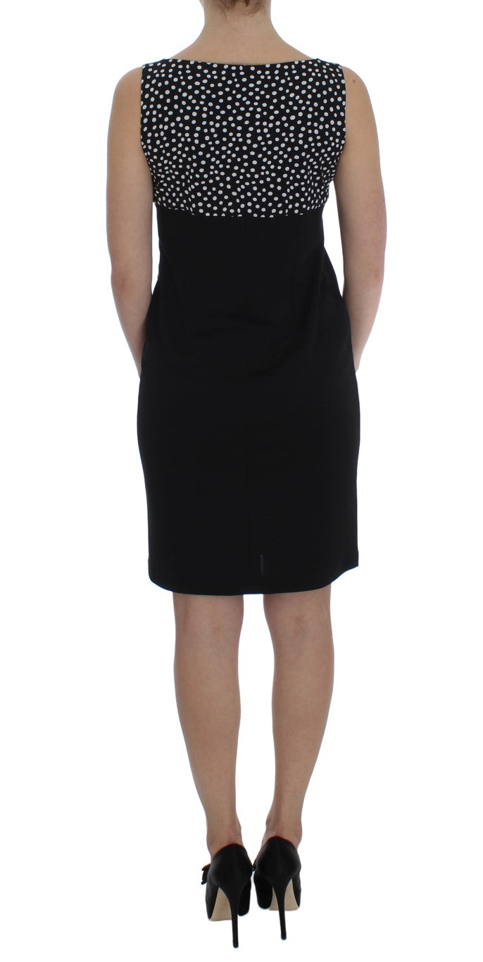 Black Stretch Sheath Dress & Sweater Set-BENCIVENGA-LabelTerrace.com