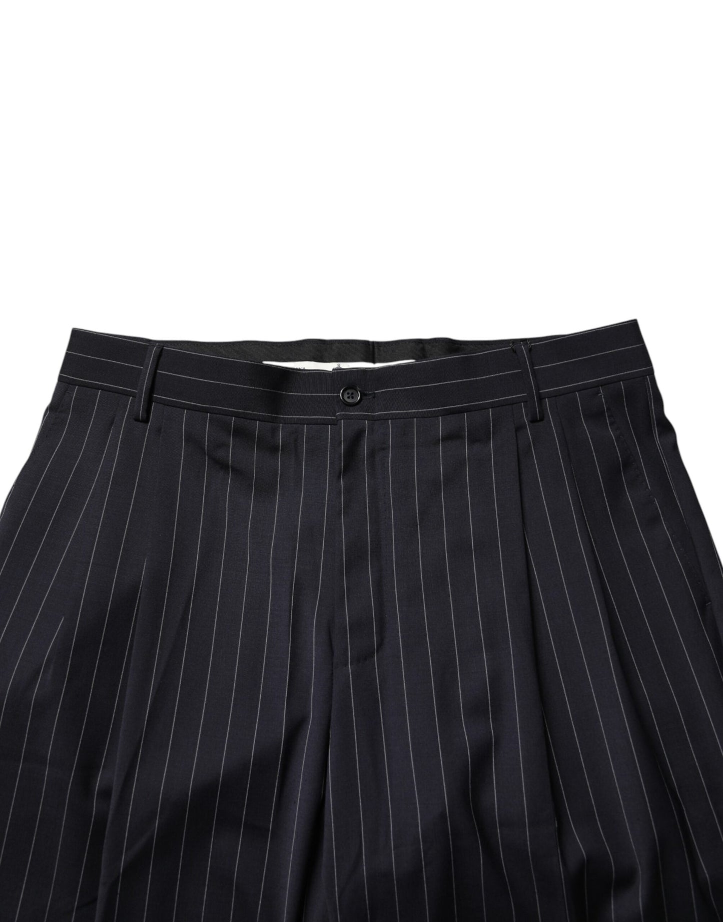Black Stripe Straight Men Dress Trouser Pants