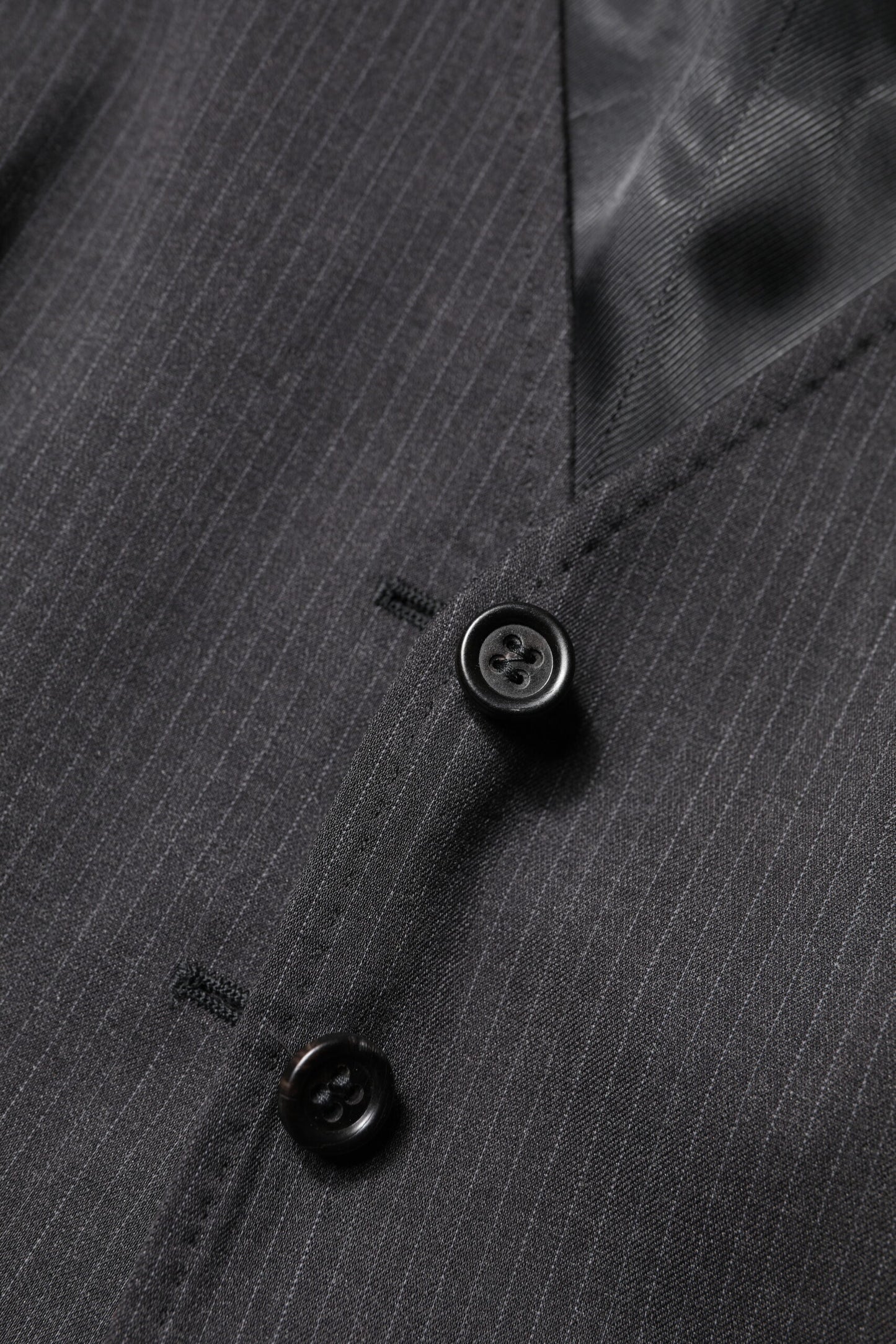 Black Striped Button Down Sleeveless Vest Top-Dolce & Gabbana-LabelTerrace.com