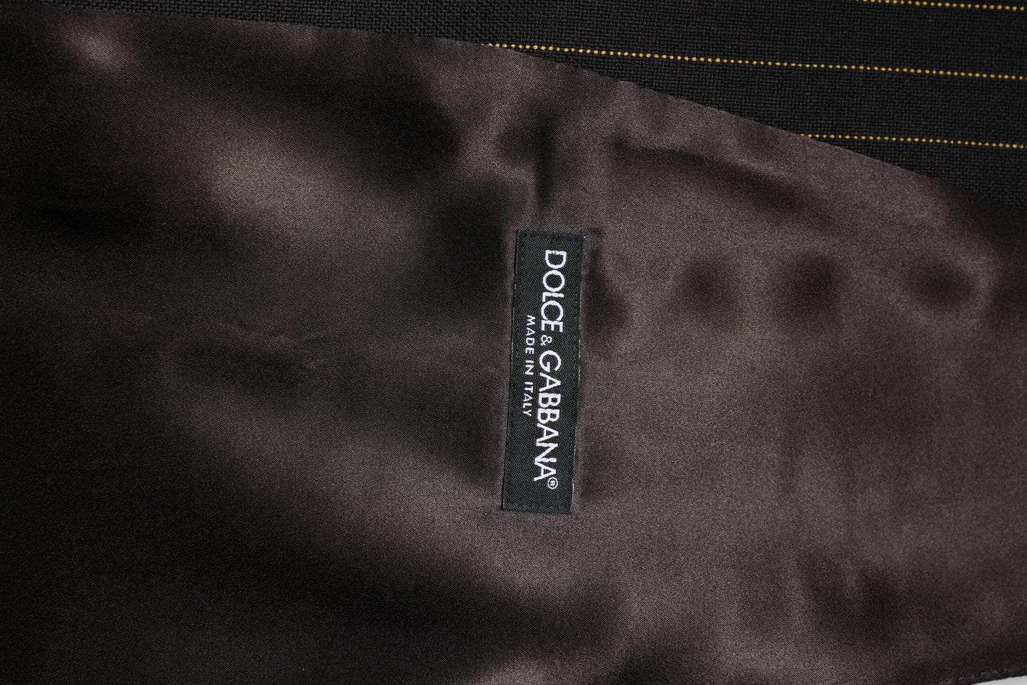 Black Stripes Wool Formal Men Waistcoat Vest-Dolce & Gabbana-LabelTerrace.com