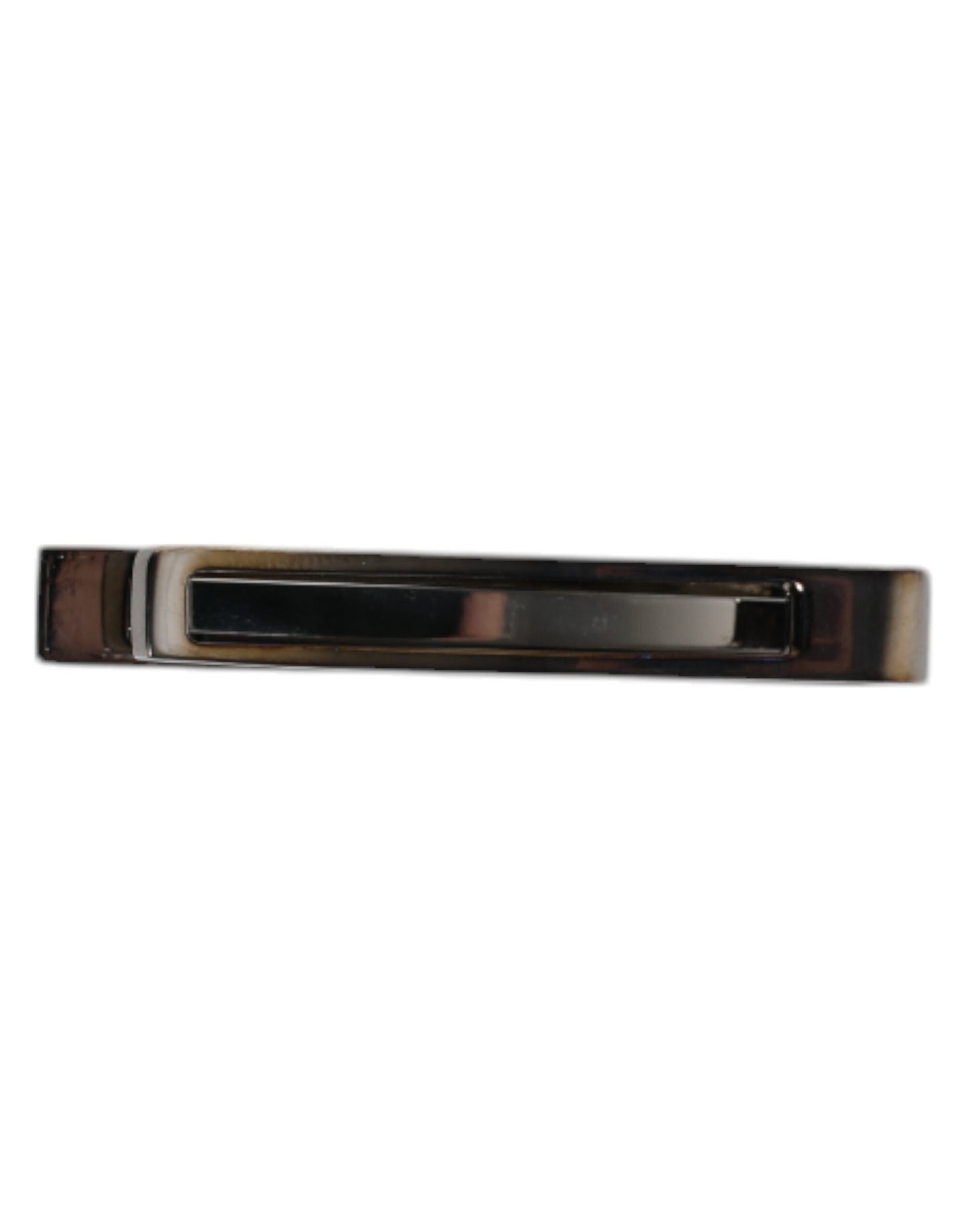 Black Tone Brass Logo Branded Tie Clip Bar-Dolce & Gabbana-LabelTerrace.com