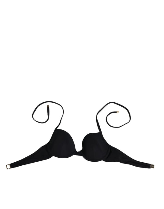 Black Underwire Push Up Balconette Bra Underwear-Dolce & Gabbana-LabelTerrace.com