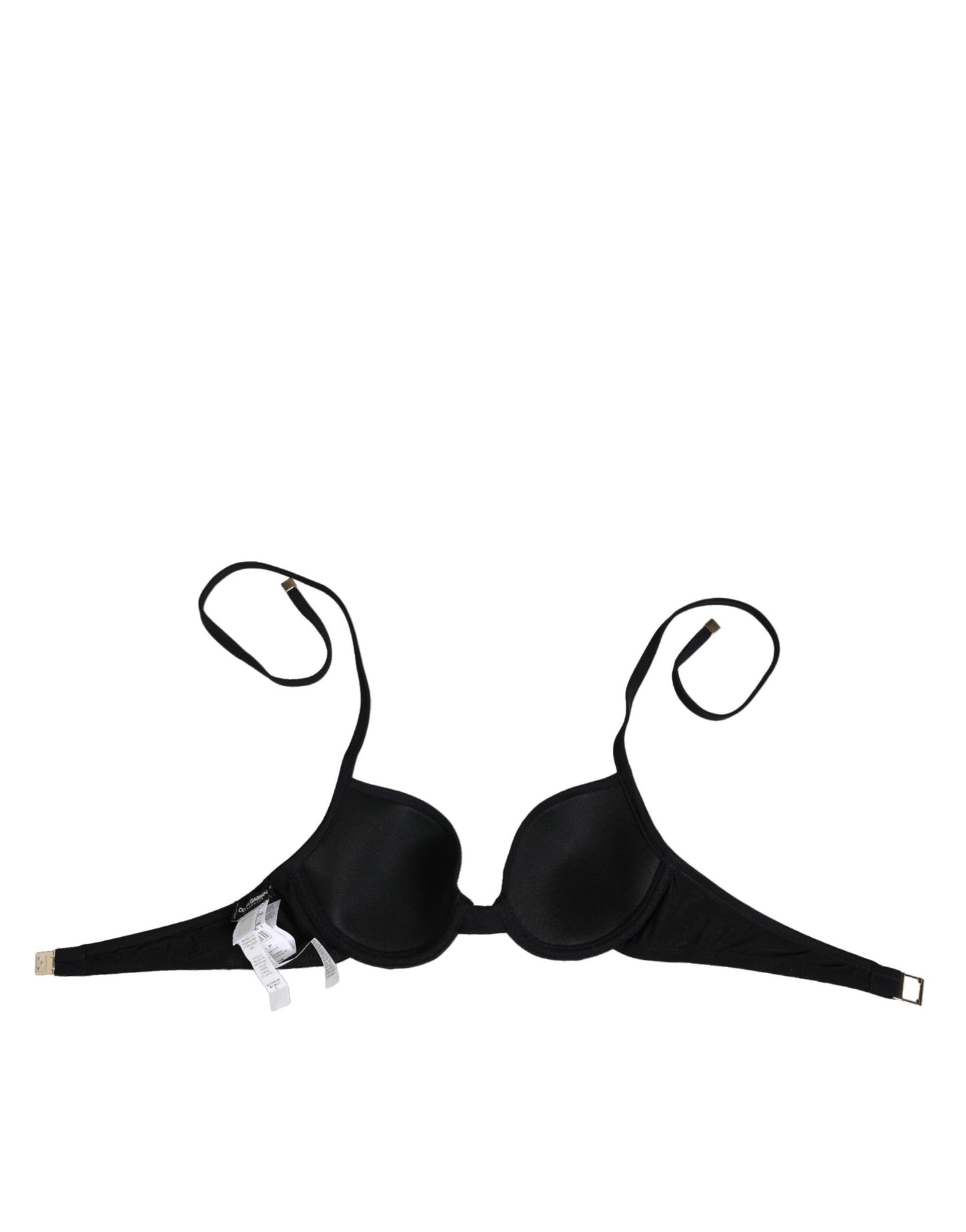 Black Underwire Push Up Balconette Bra Underwear-Dolce & Gabbana-LabelTerrace.com