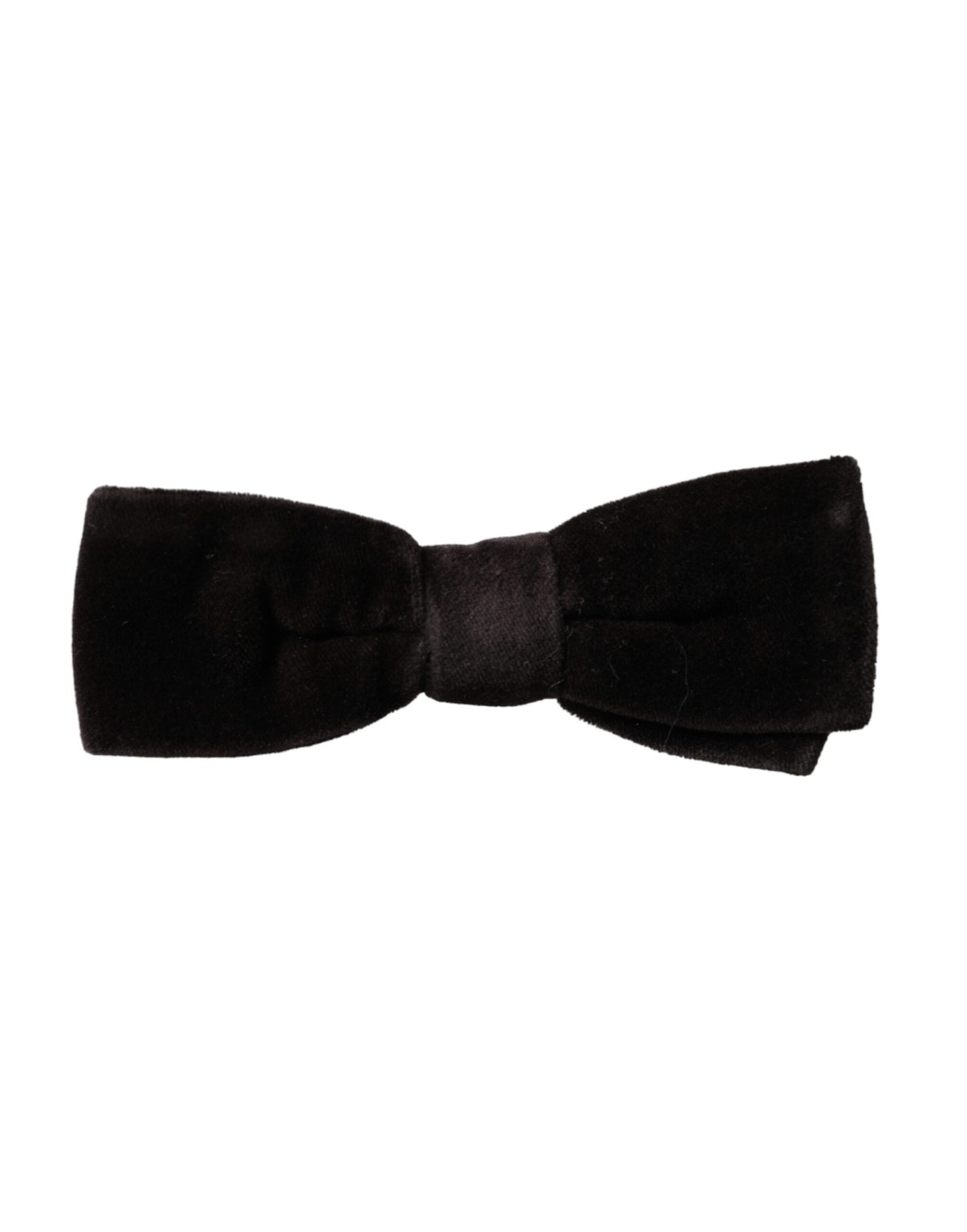 Black Velvet Cotton Adjustable Neck Men Bow Tie-Dolce & Gabbana-LabelTerrace.com