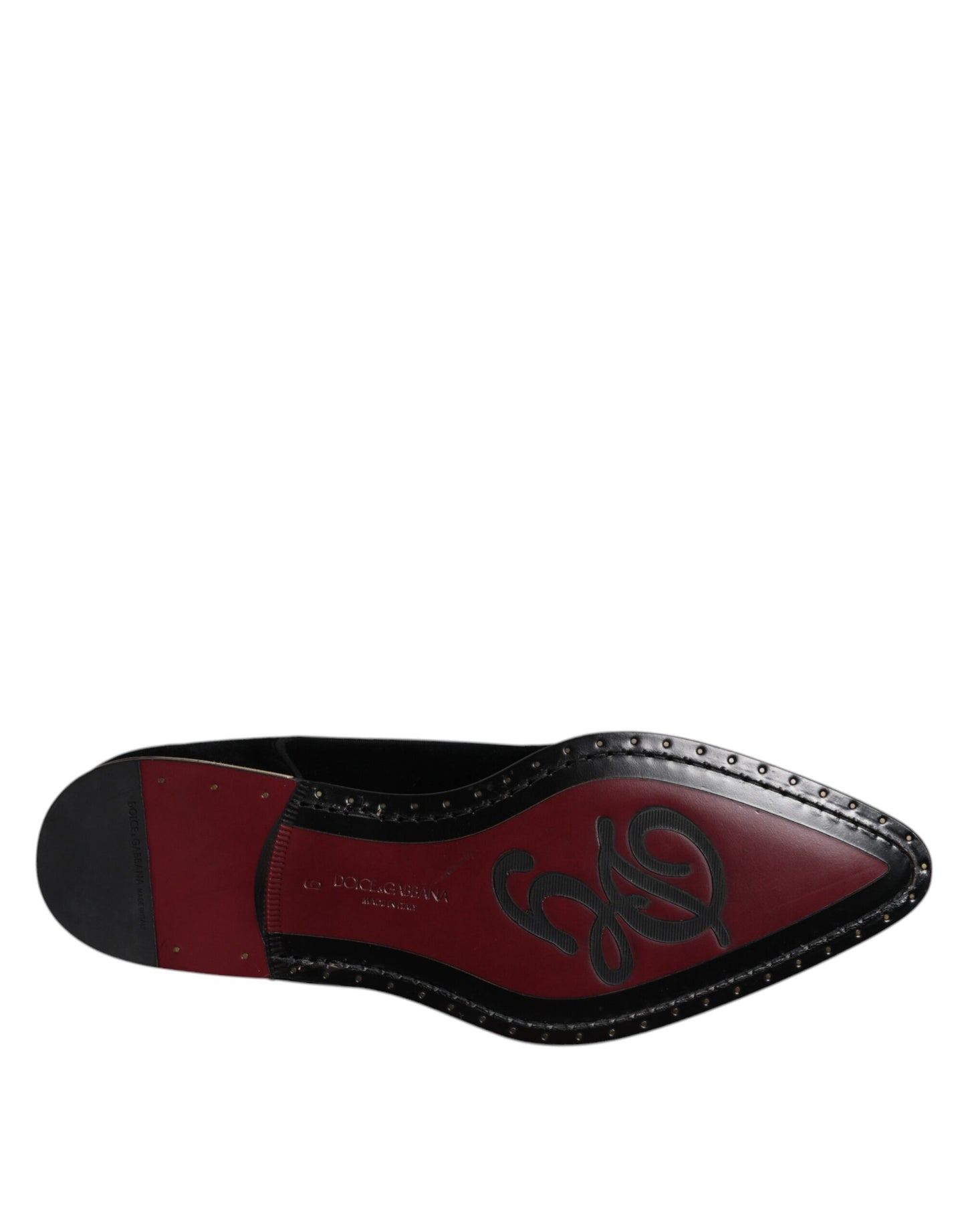 Black Velvet Cotton Lace Up Derby Shoes-Dolce & Gabbana-LabelTerrace.com