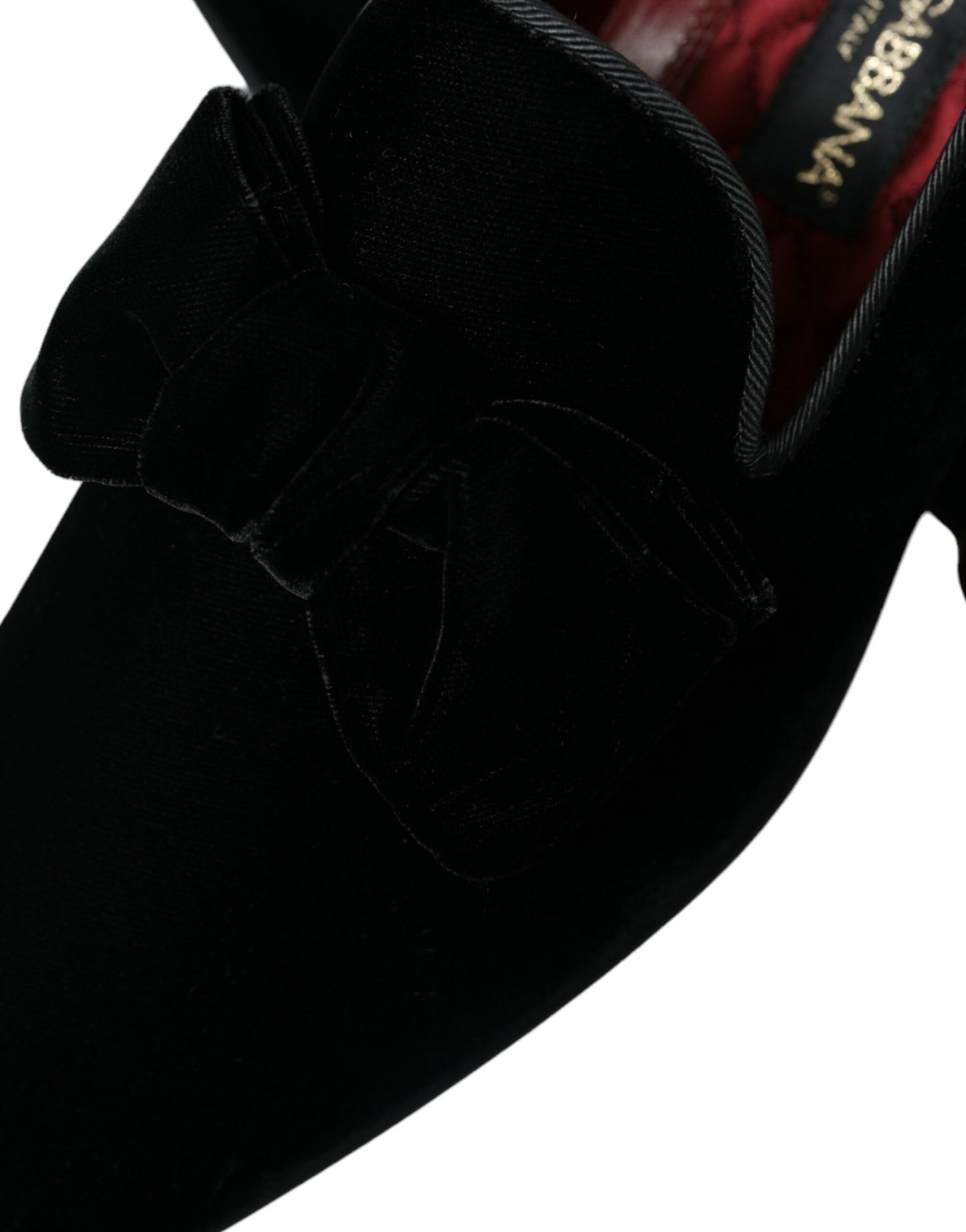 Black Velvet Loafers Formal Dress Shoes-Dolce & Gabbana-LabelTerrace.com