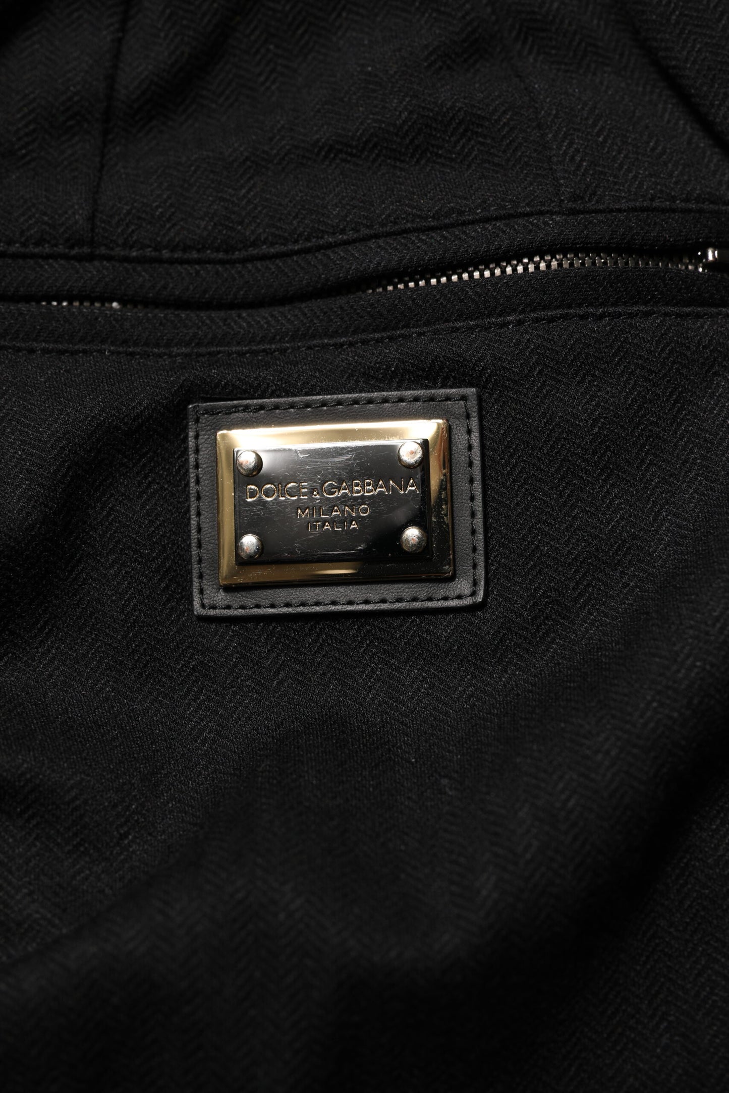 Black Viscose Skinny Logo Men Jogger Pants-Dolce & Gabbana-LabelTerrace.com