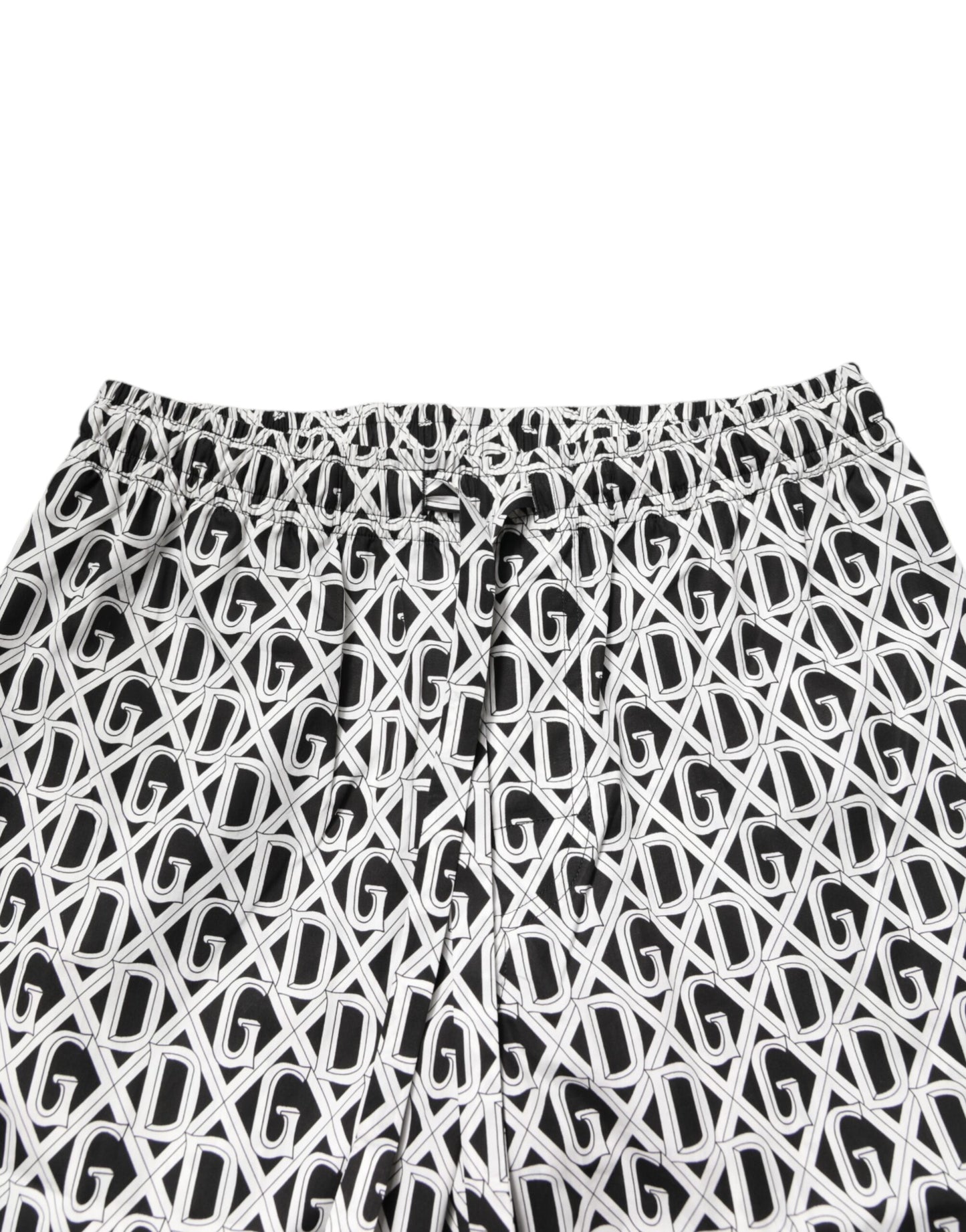 Black White DG Print Cotton Pajama Set Sleepwear-Dolce & Gabbana-LabelTerrace.com