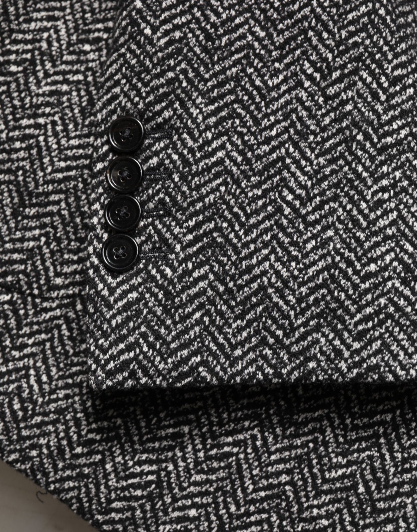 Black White Double Breasted Men Suit Blazer-Dolce & Gabbana-LabelTerrace.com