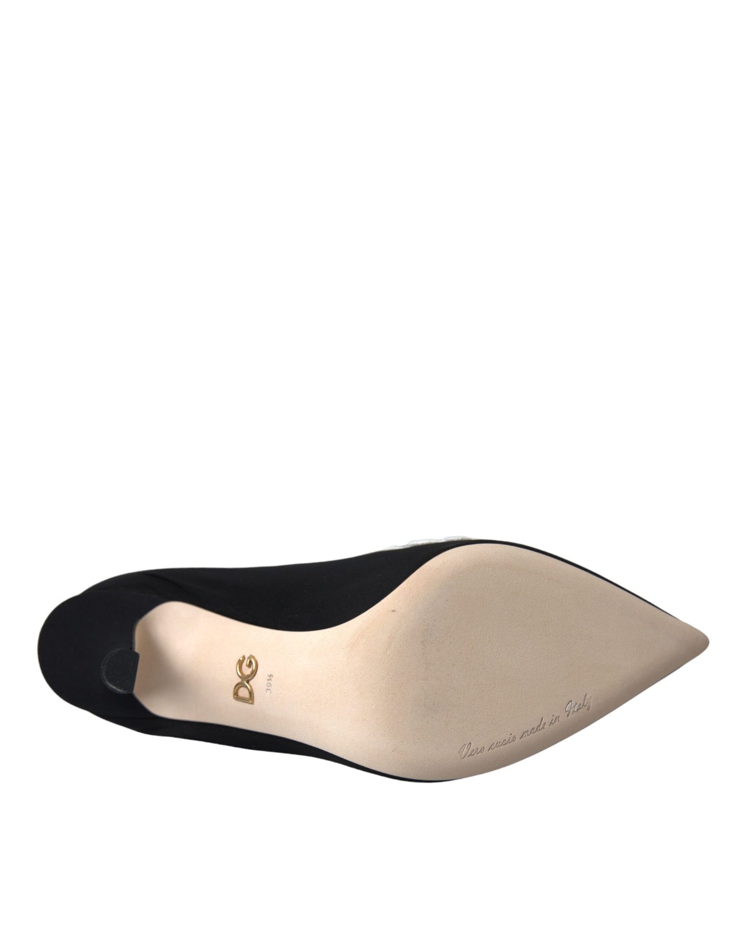 Black White Embroidery Slip On Boots Shoes-Dolce & Gabbana-LabelTerrace.com