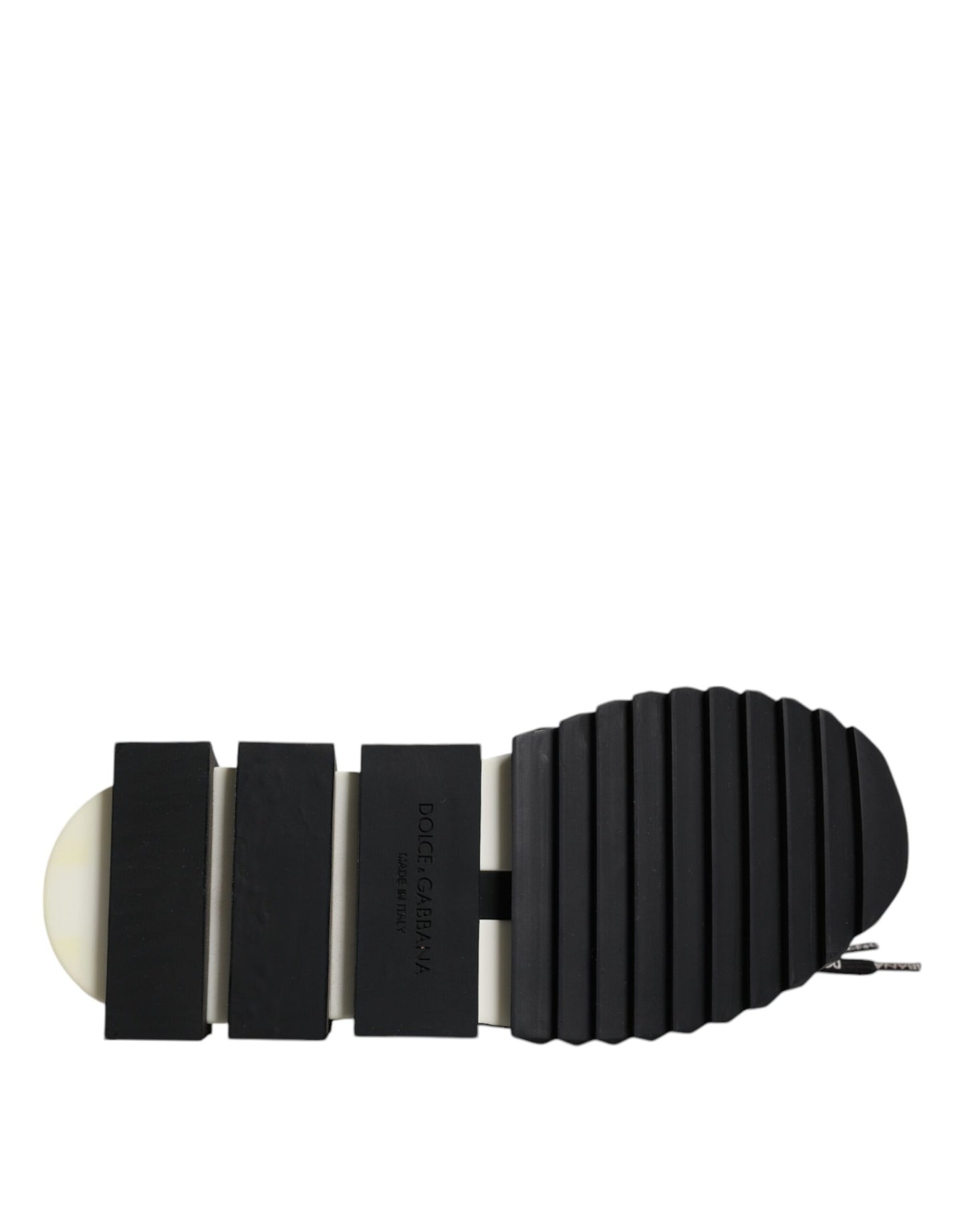 Black White Logo Sorrento Mens Sneakers Shoes-Dolce & Gabbana-LabelTerrace.com