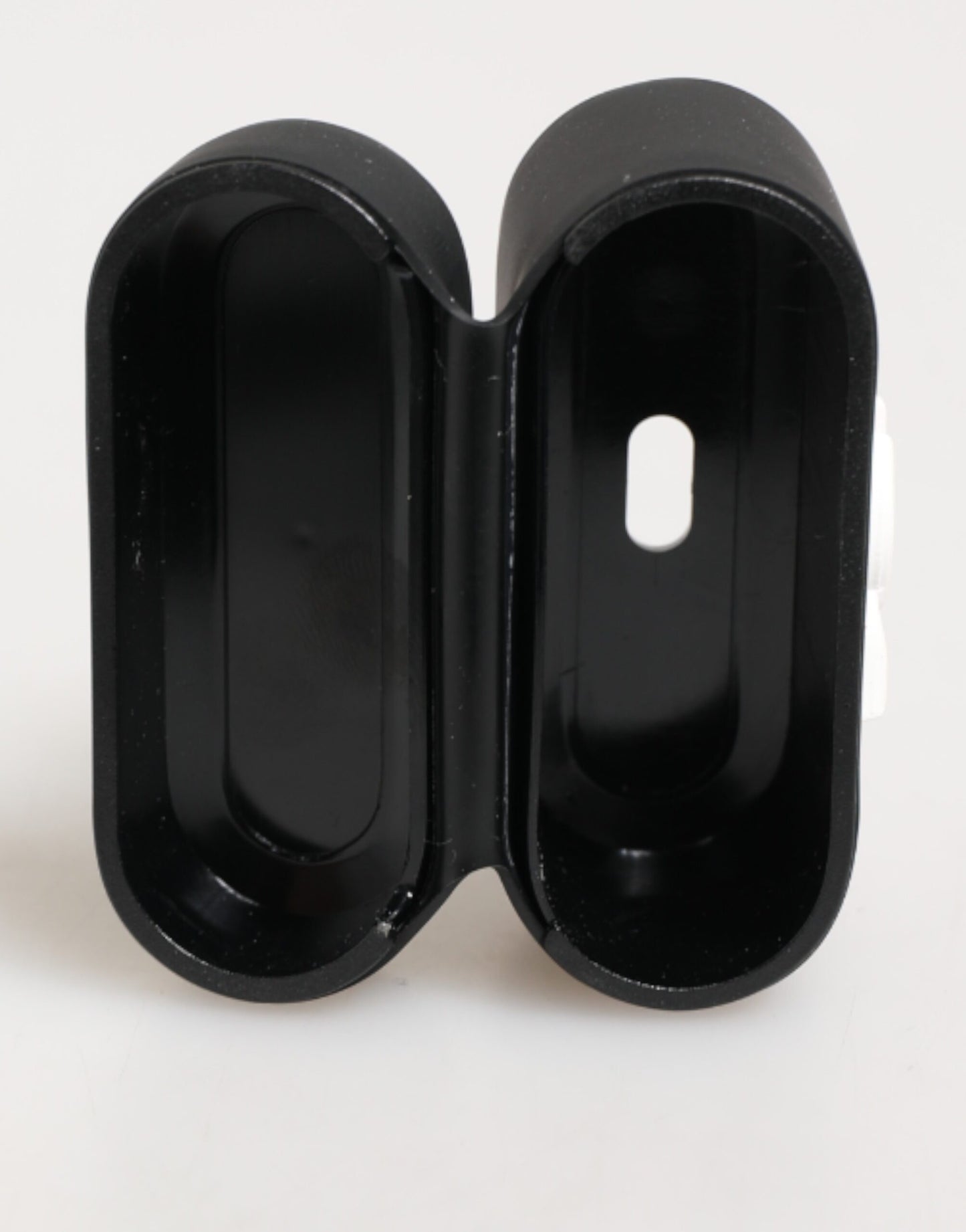 Black White Rubber Embossed Logo Accessory Airpods Case-Dolce & Gabbana-LabelTerrace.com
