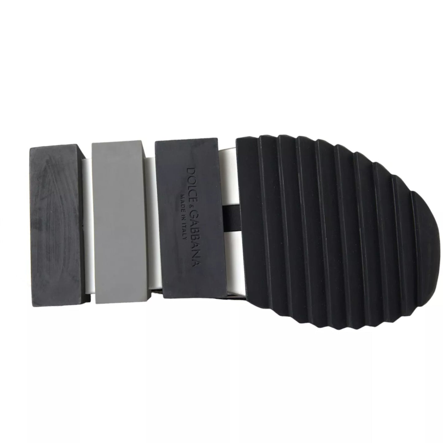 Black White Slip On Sorrento Sneakers Shoes-Dolce & Gabbana-LabelTerrace.com