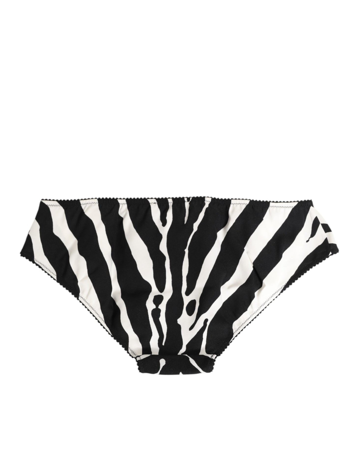 Black White Zebra Print Slip Briefs Underwear-Dolce & Gabbana-LabelTerrace.com