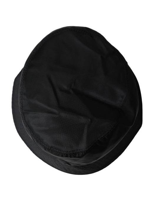 Black Wide Brim Cap Bucket Hat Men-Dolce & Gabbana-LabelTerrace.com