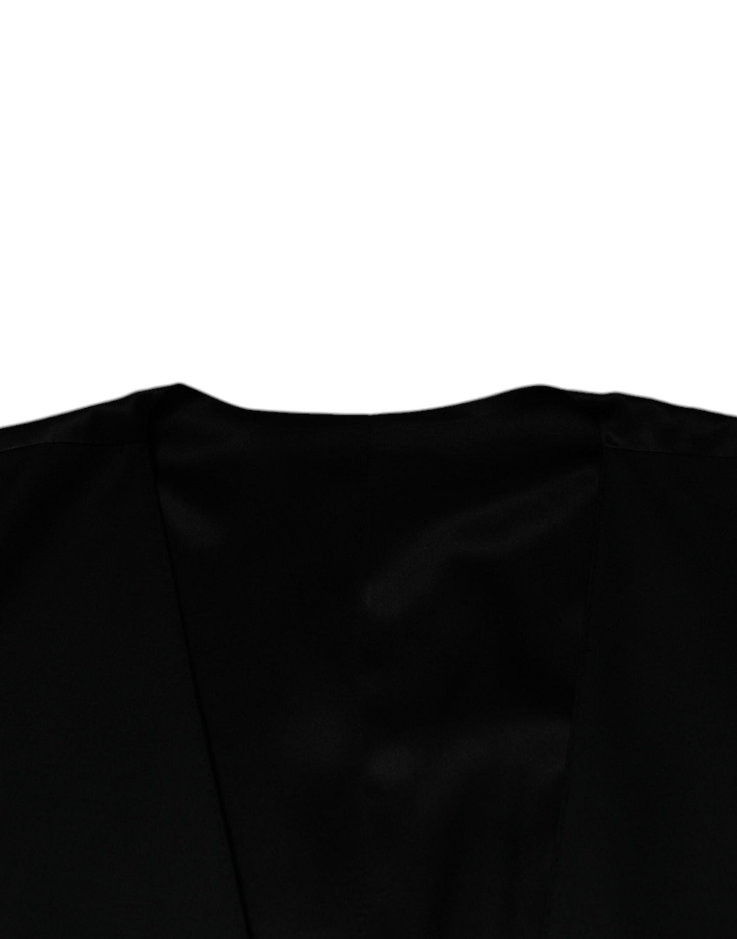 Black Wool Formal Dress Men Waistcoat Vest-Dolce & Gabbana-LabelTerrace.com