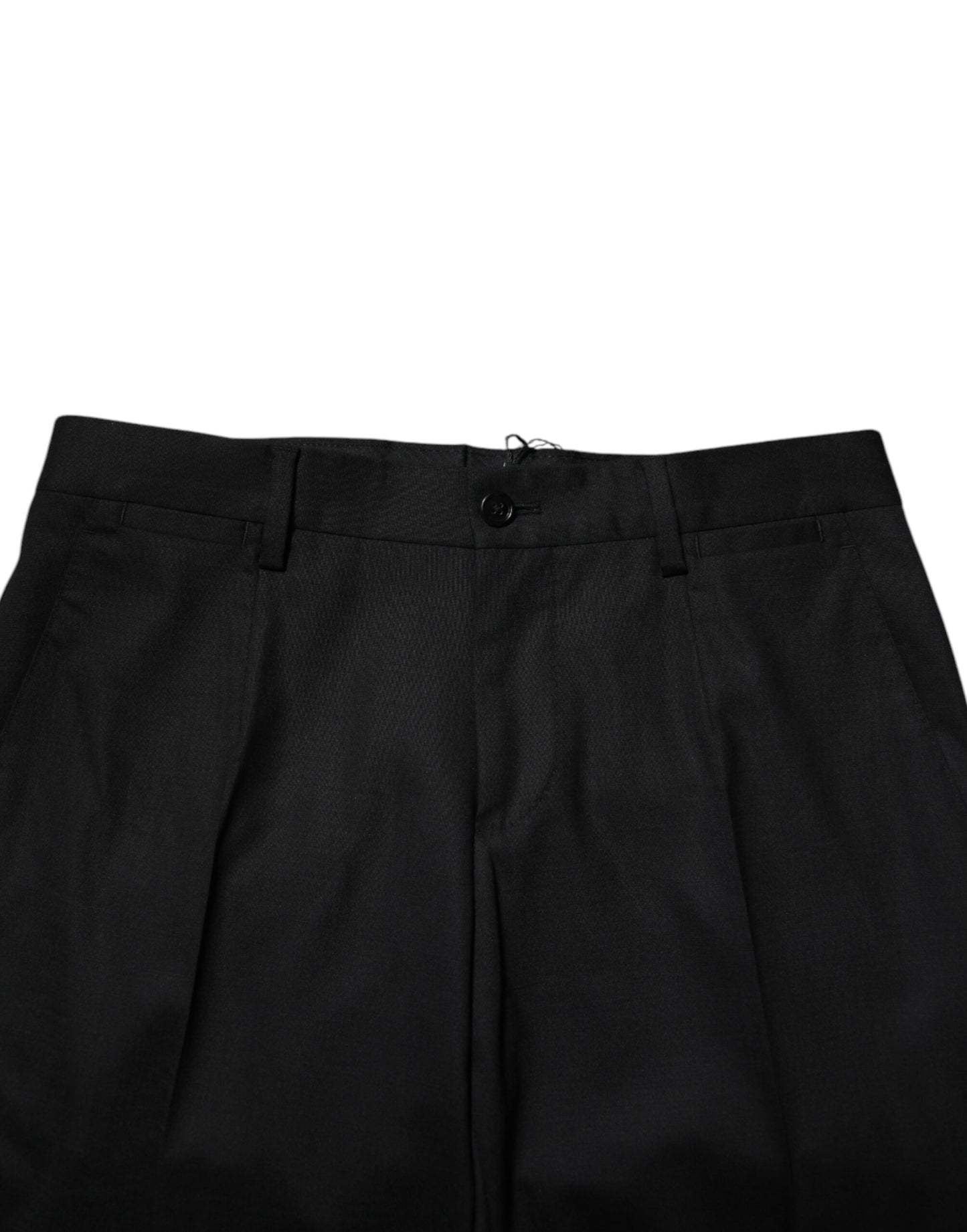 Black Wool Formal Dress Pants-Dolce & Gabbana-LabelTerrace.com