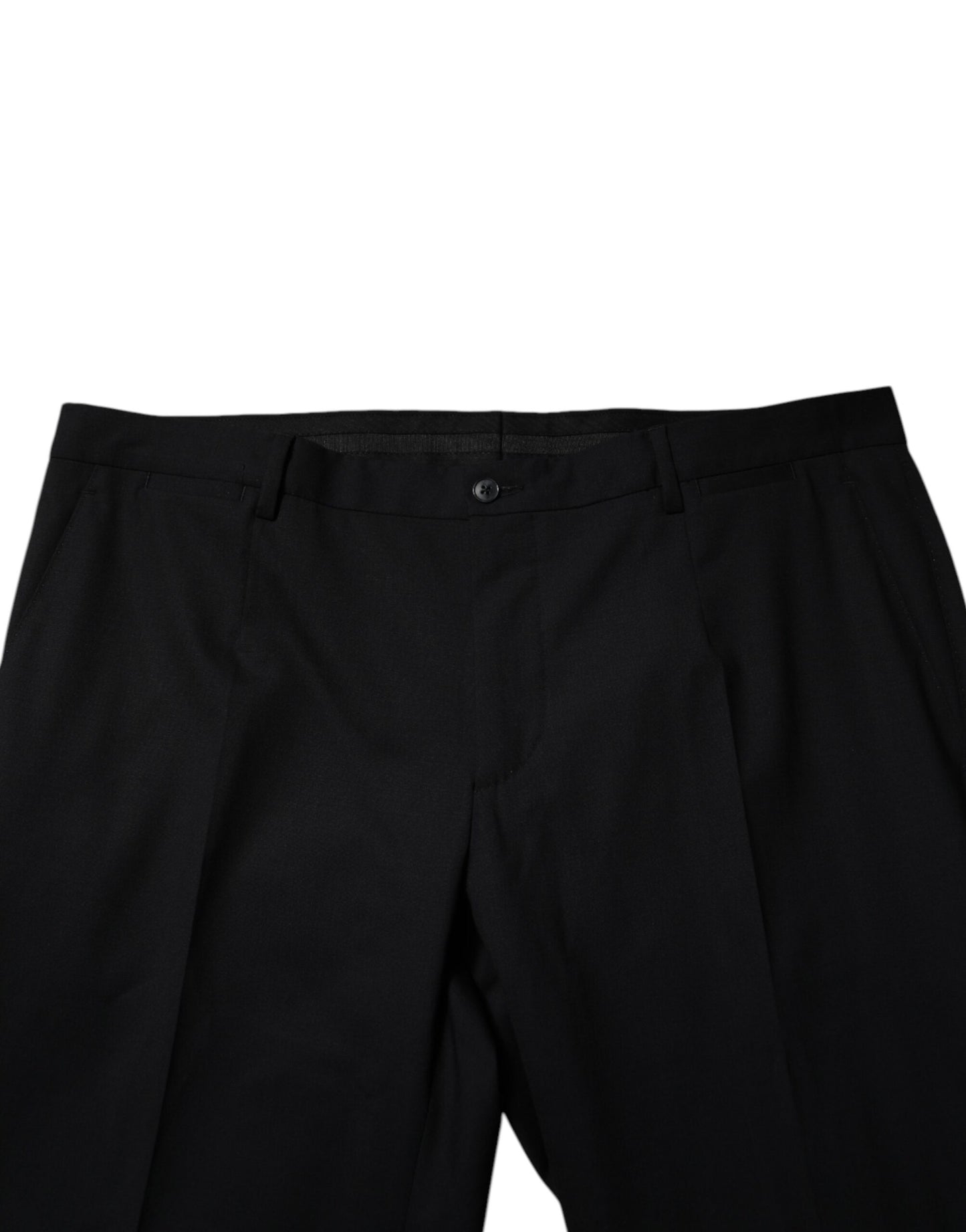 Black Wool Formal Dress Pants-Dolce & Gabbana-LabelTerrace.com
