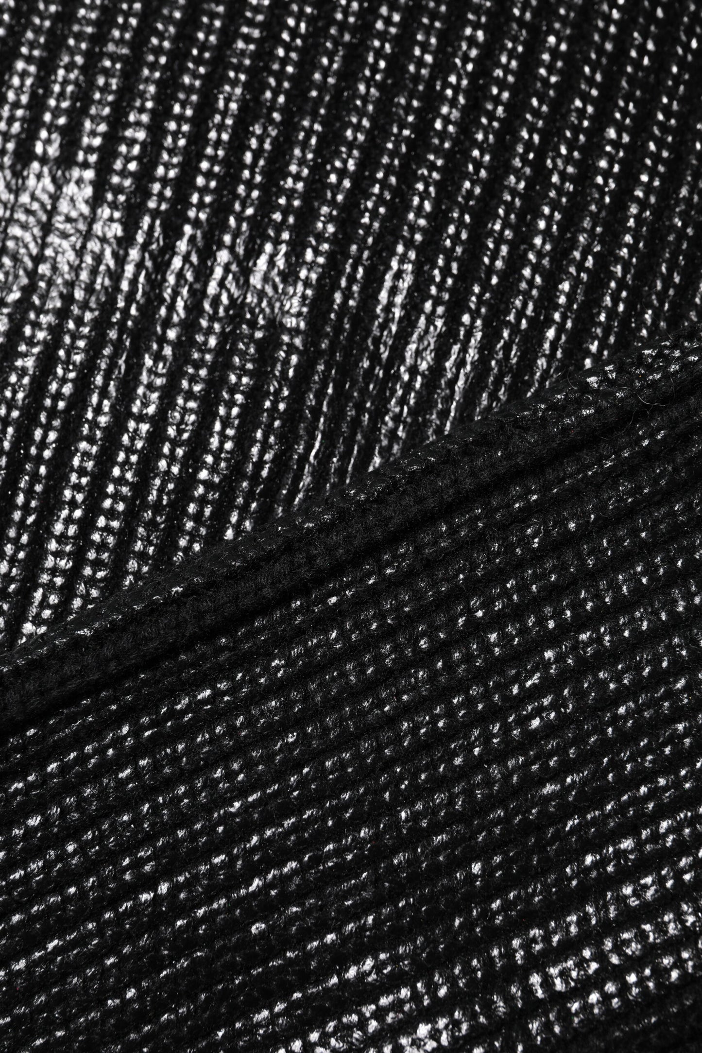 Black Wool Long Sleeve Turtleneck Cropped Top-Dolce & Gabbana-LabelTerrace.com